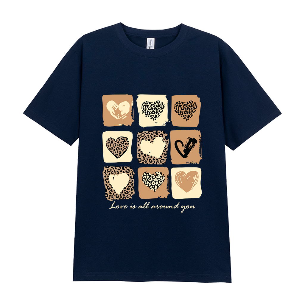 Áo thun nữ form vừa hình tim dễ thương 2537 Miucho Chic vải cotton thoáng mát thấm hút mồ hôi tốt_thumbnail_10