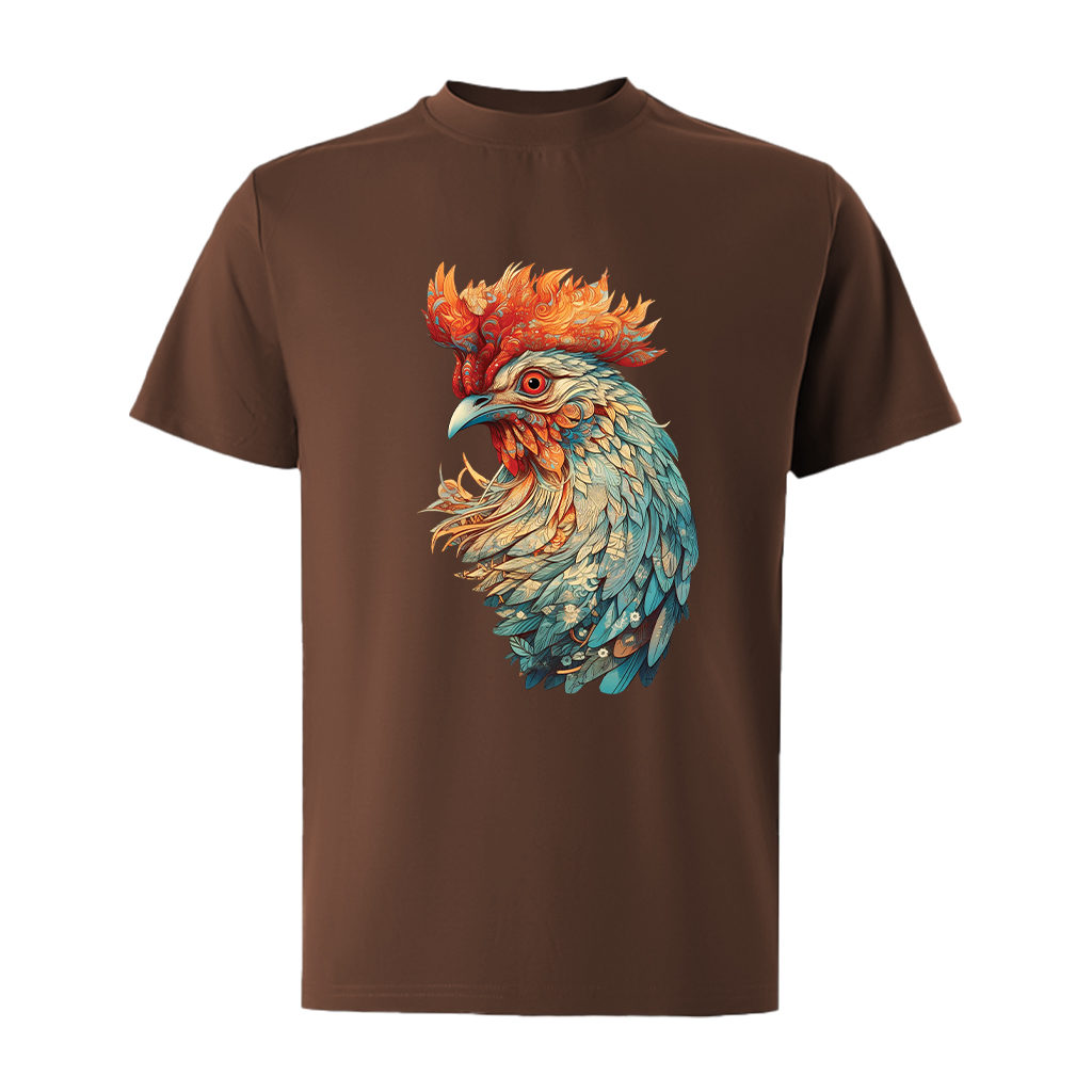 Áo thun nam form rộng 12 con giáp tuổi Dậu ATD486 Miucho Iconic cotton cổ tròn in graphic_thumbnail_15