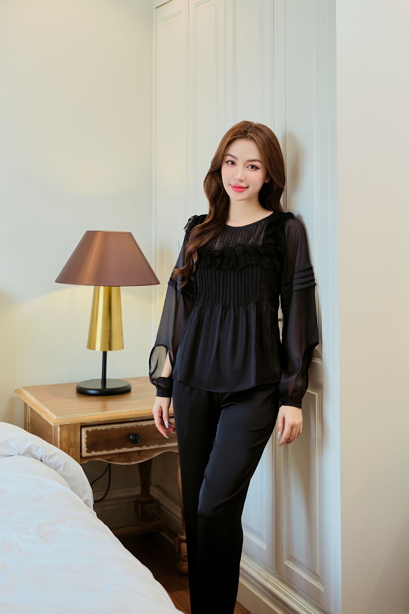 Bộ ngủ áo dài tay, quần dài BN394