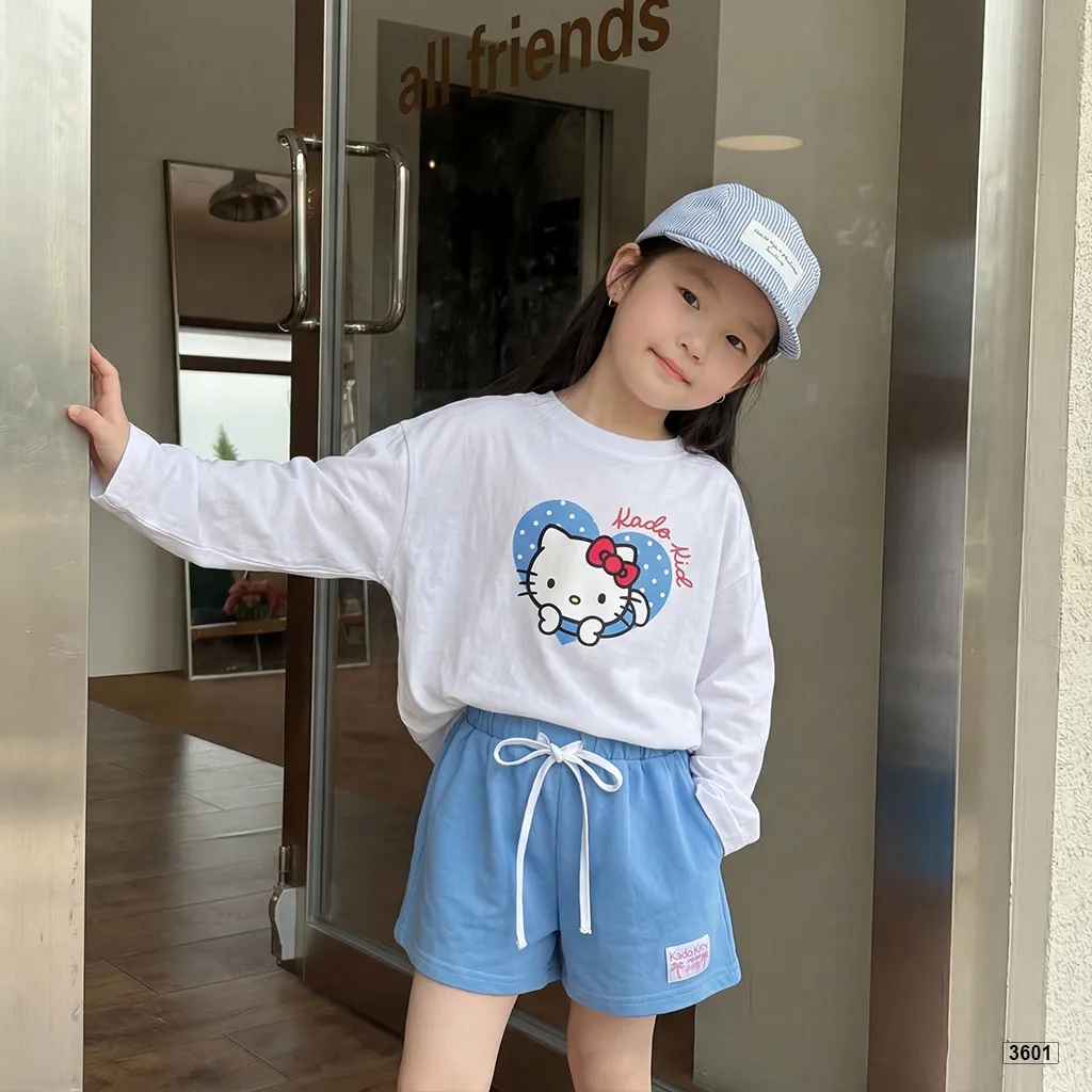Áo thun bé gái tay dài Kittie Kado Kid 3601_thumbnail_4