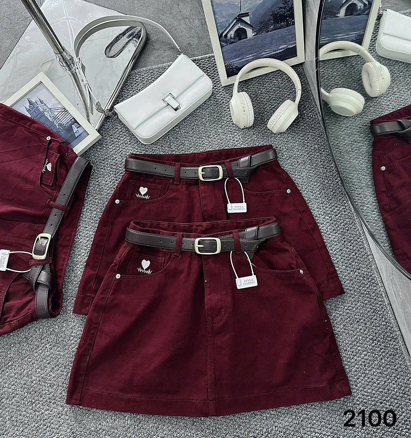 Chân váy kaki jean dáng A bigisize JV2100( KAKI) dành cho nàng béo mập từ 55-90kg_thumbnail_10