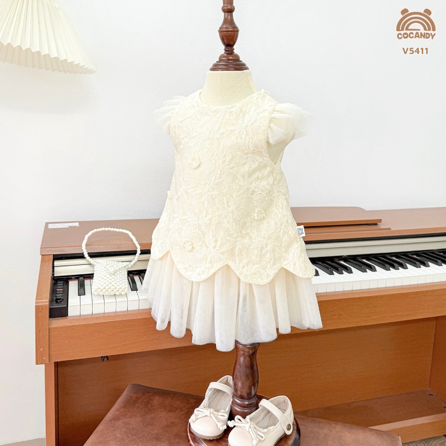 Váy cộc BE công chúa phối voan lưới_thumbnail_1