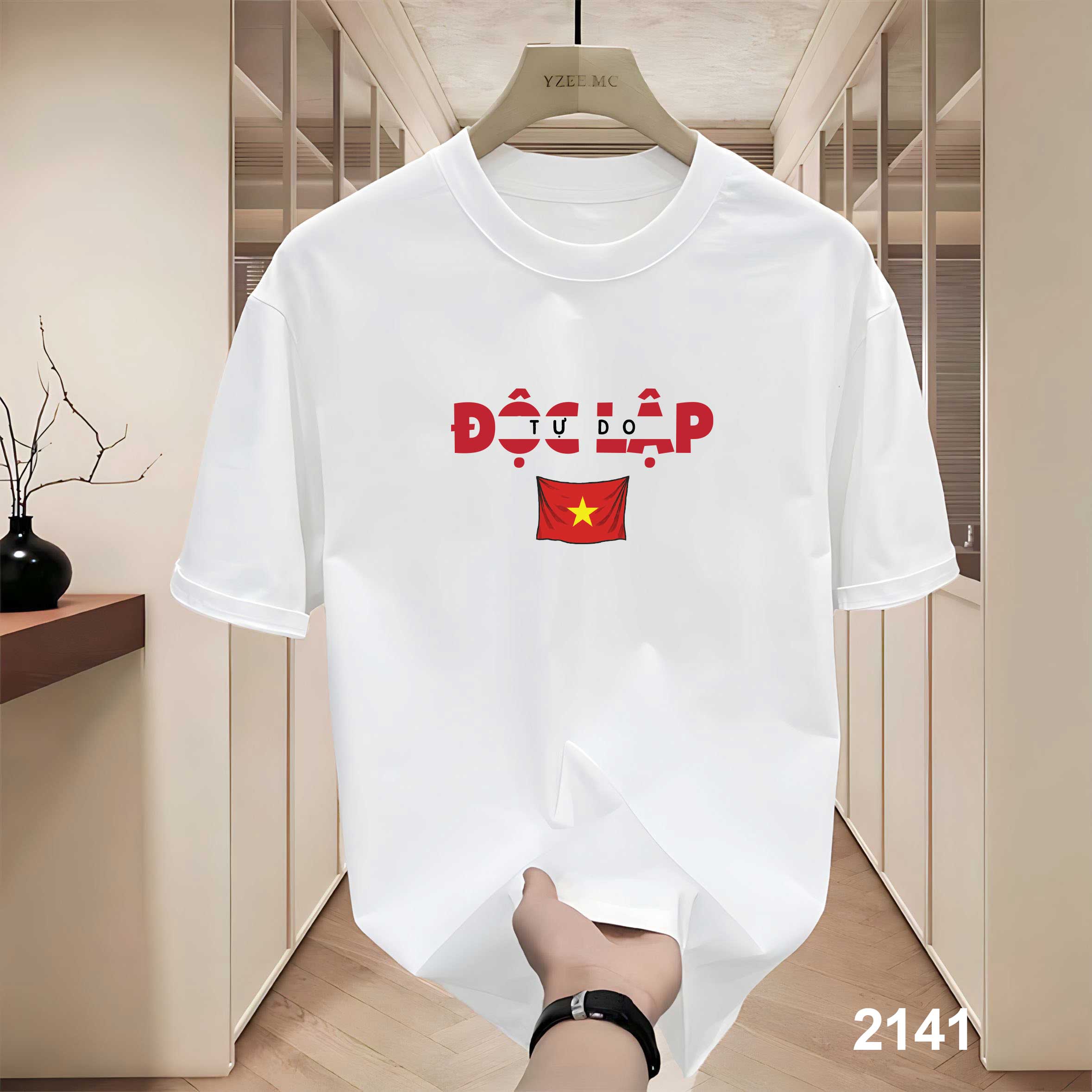 Áo phông local brand Việt Nam tôi yêu form rộng 2141 Miucho Iconic vải cotton 4c 220 gsm in mix_thumbnail_2