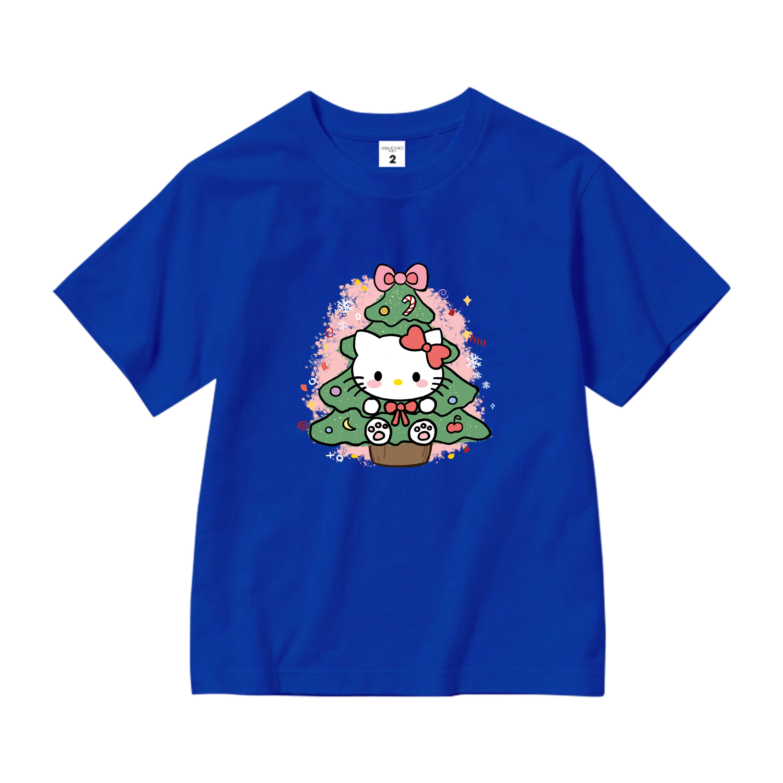 Áo thun bé gái giáng sinh noel from rộng chất vải cotton thoáng mát AED1709 Miucho Kid in artwork_thumbnail_7