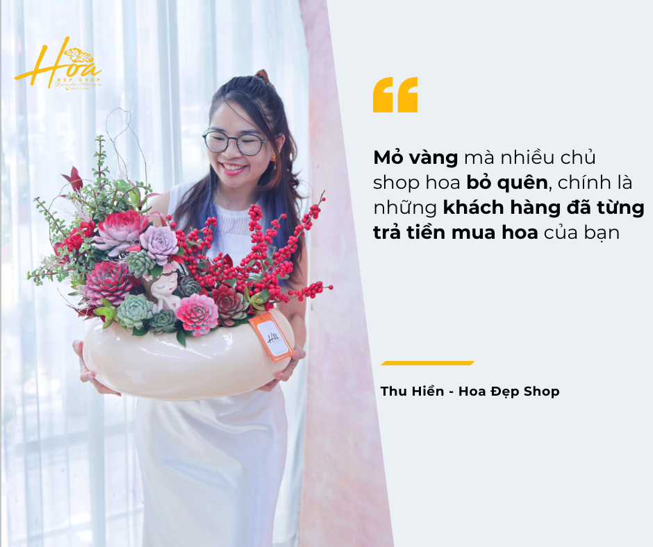 Mỏ vàng mà nhiều chủ shop hoa bỏ quên