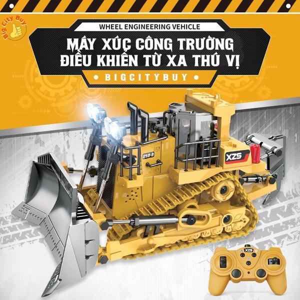 Xe Ben, Máy Xúc Công Trường Điều Khiển Từ Xa Thú Vị, Đồ Chơi Công Trường Cho Bé_thumbnail_0