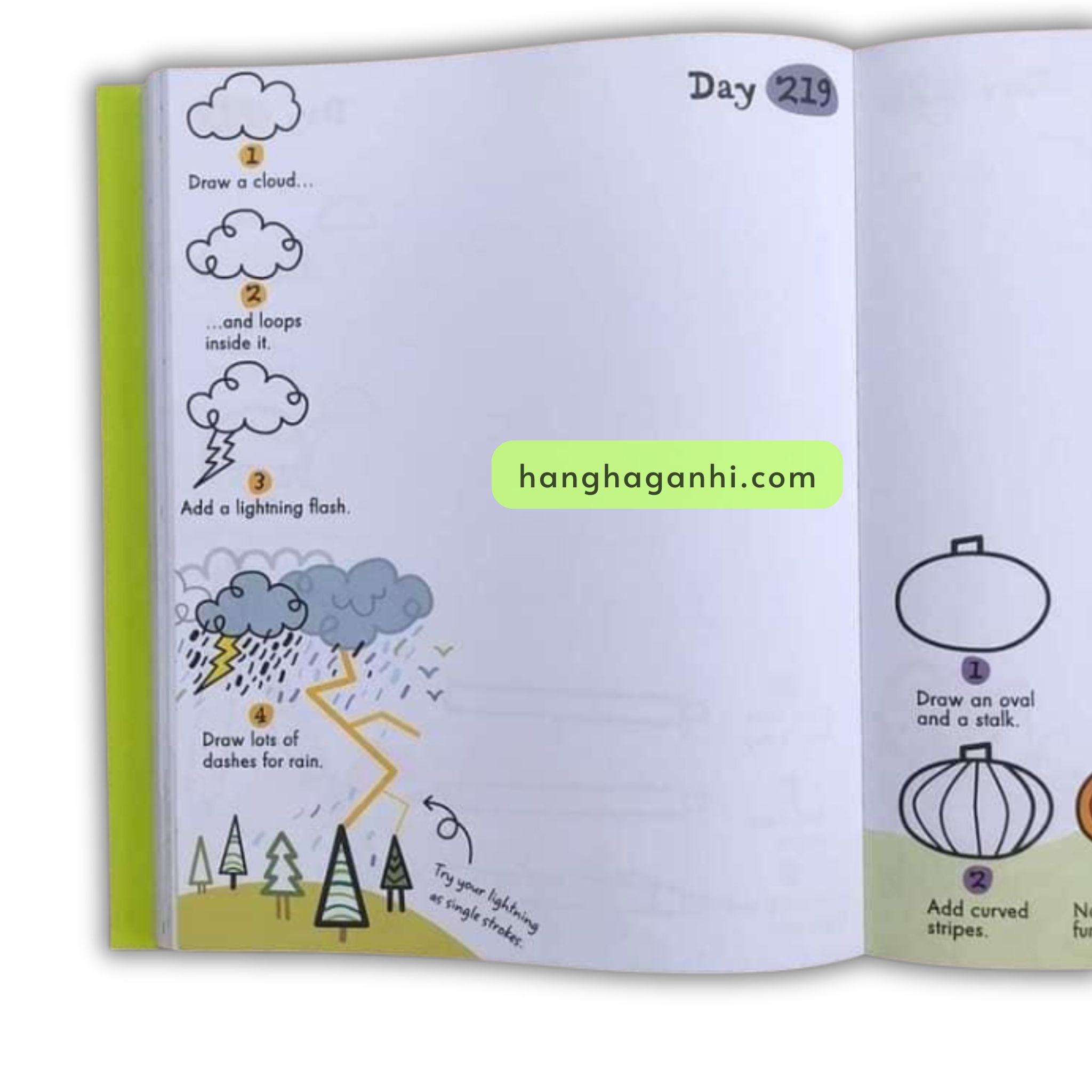 Usborne A drawing a day, bộ 2 sách nhập khẩu_thumbnail_14