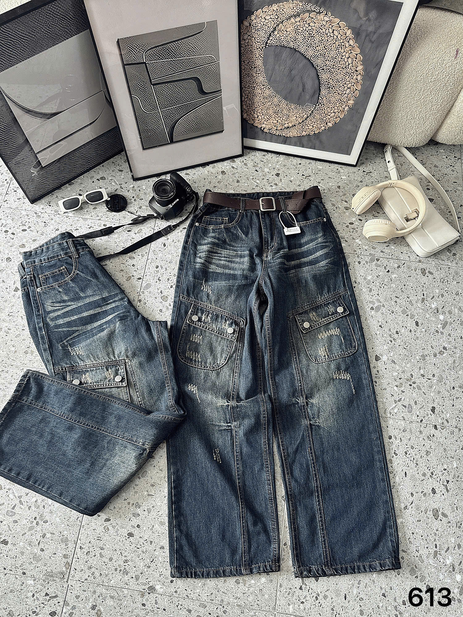 BIGSIZE NỮ-Quần suông túi hộp T-QJ613_thumbnail_2