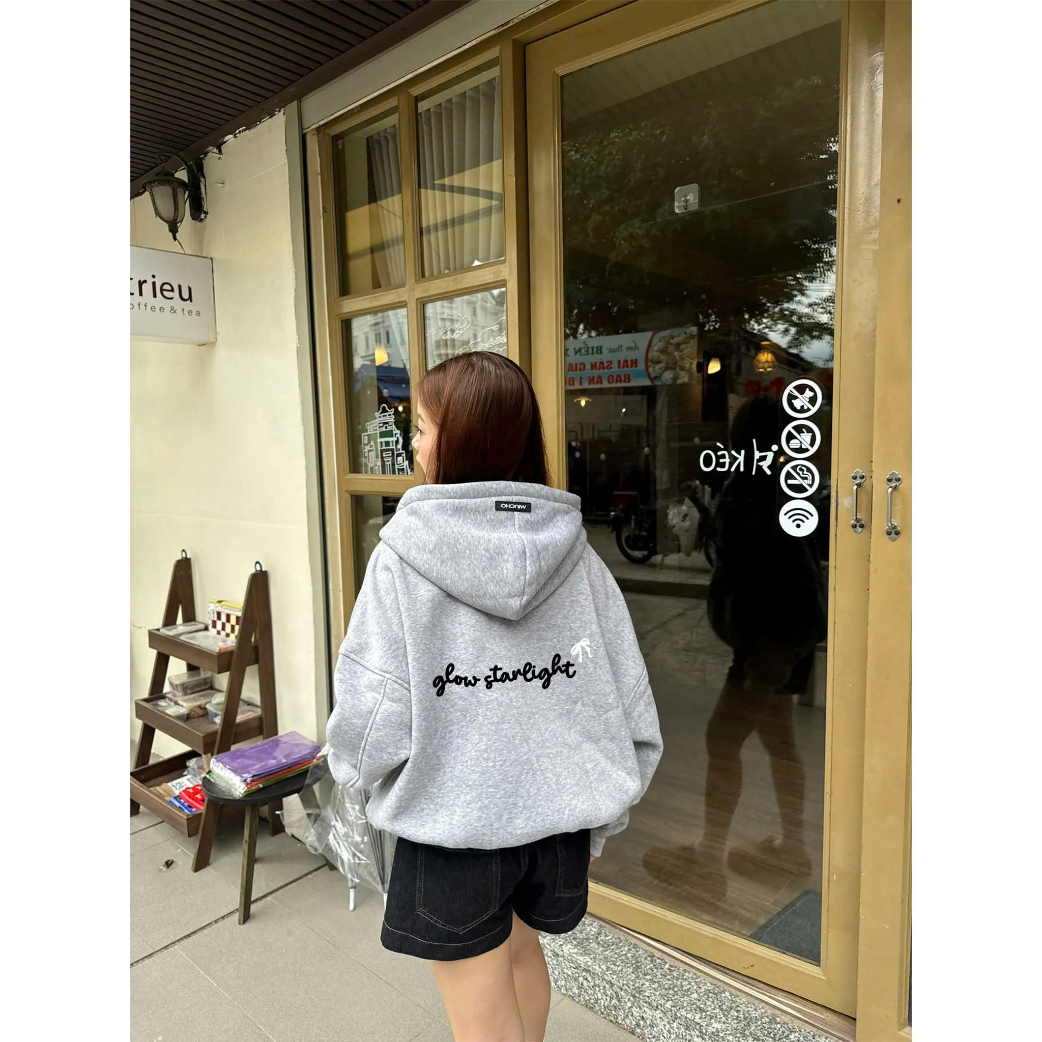 Áo hoodie zip form boxy in chữ 2630 Miucho chất vải nỉ bông cao cấp thoáng mát có nón in mix_thumbnail_5