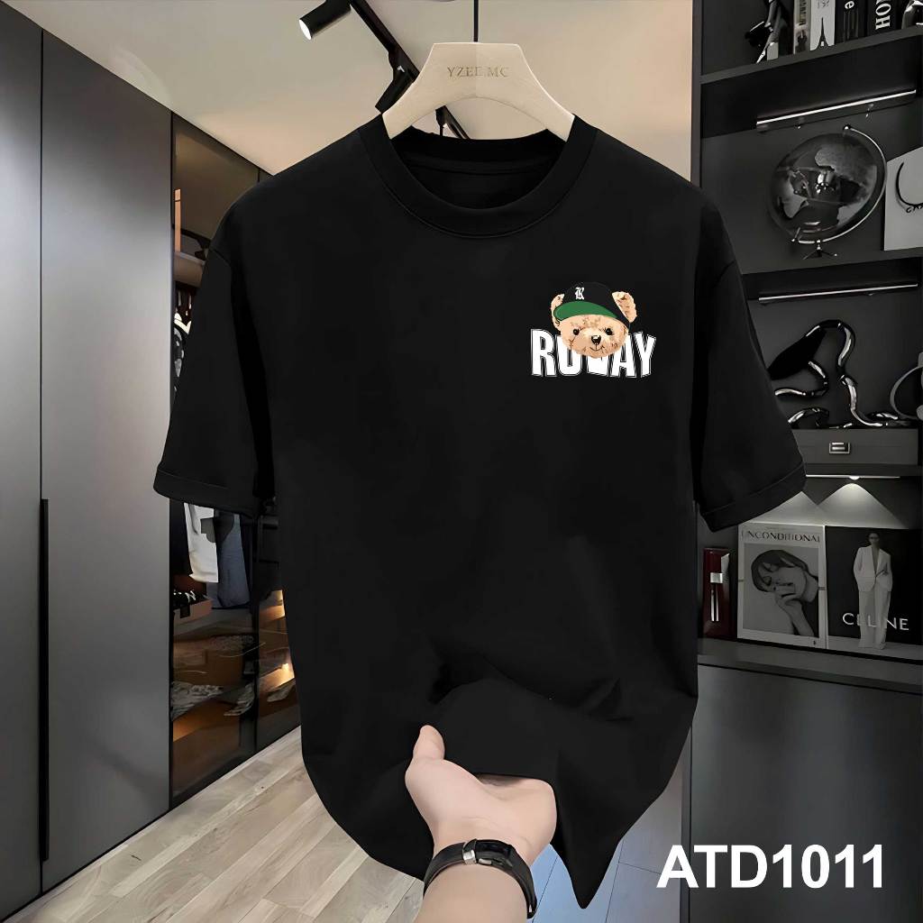 Áo phông form rộng nam local brand đủ size ATD1011 Miucho Iconic tay ngắn cổ tròn in mix_thumbnail_4