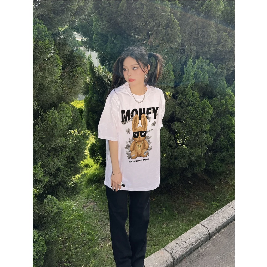 Áo thun nữ form rộng đẹp tay lỡ kiểu hàn quốc chất vải cotton AT252 Miucho hoạ tiết_thumbnail_3