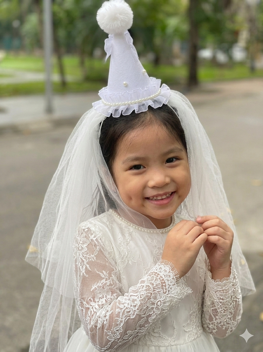 Mũ Xinh Nhật Cho Bé Gái