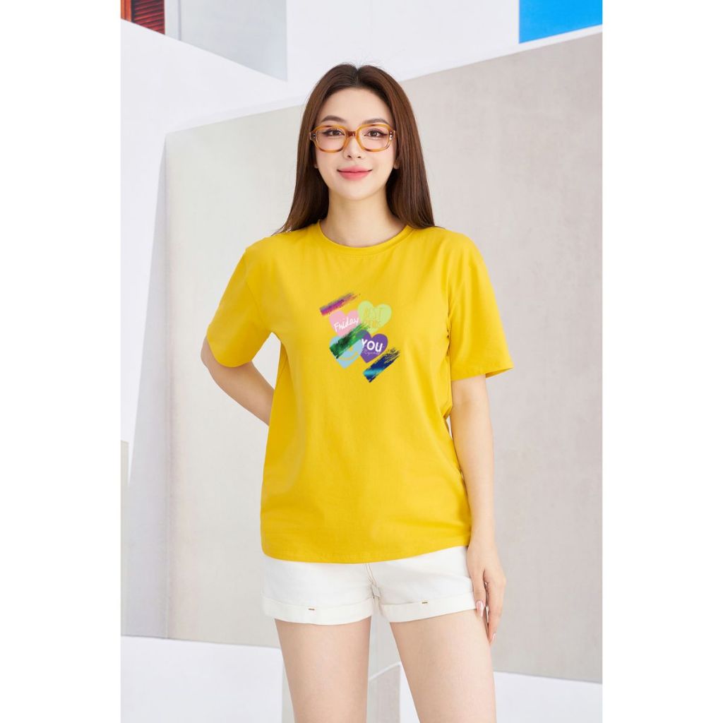 [Form Rộng] Áo thun nữ nhiều màu in hình trái tim -LOZA RT7855_thumbnail_4