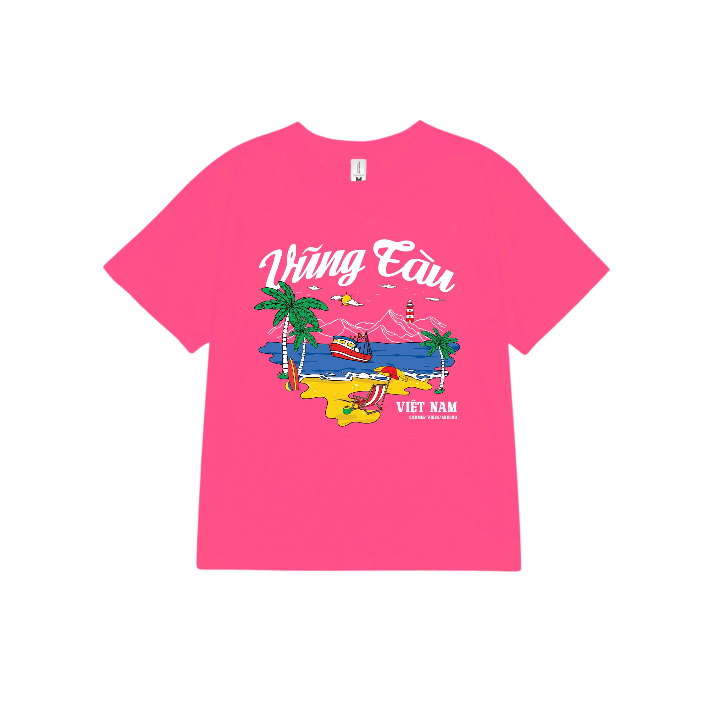 Áo thun baby tee form ôm xinh xắn ABD1271 Miucho tay ngắn cổ tròn in hình Vũng Tàu_thumbnail_14