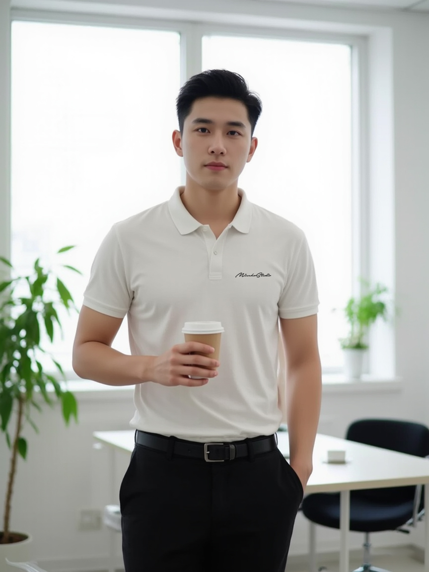 Áo polo nam form vừa 1904 Miucho Iconic vải cá sấu đứng form thoáng mát in mix_thumbnail_4