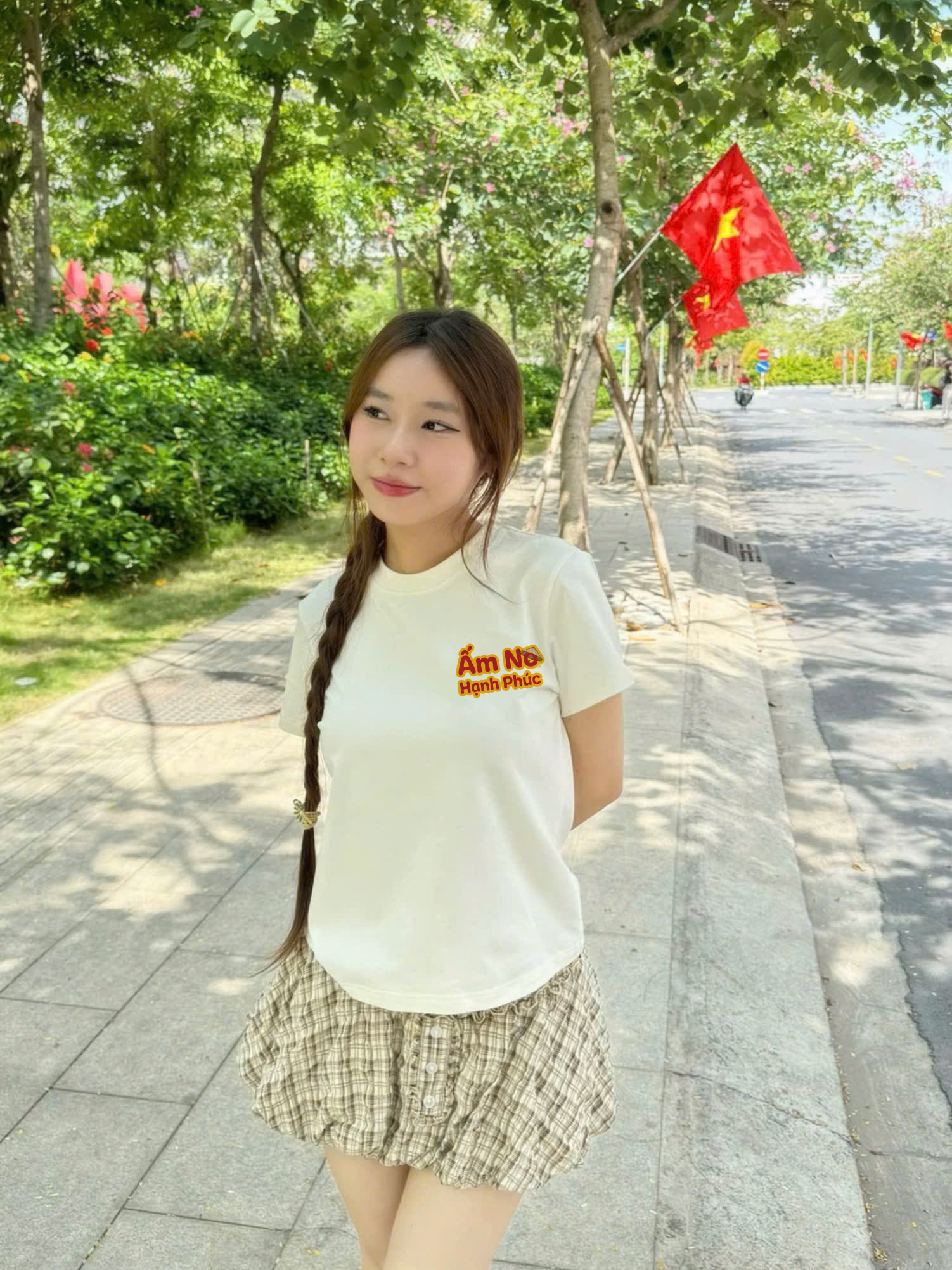 Áo baby tee ôm eo Việt Nam tôi yêu 2206 Miucho cổ tròn vải cotton 4c co giãn thoáng mát in typography_thumbnail_4