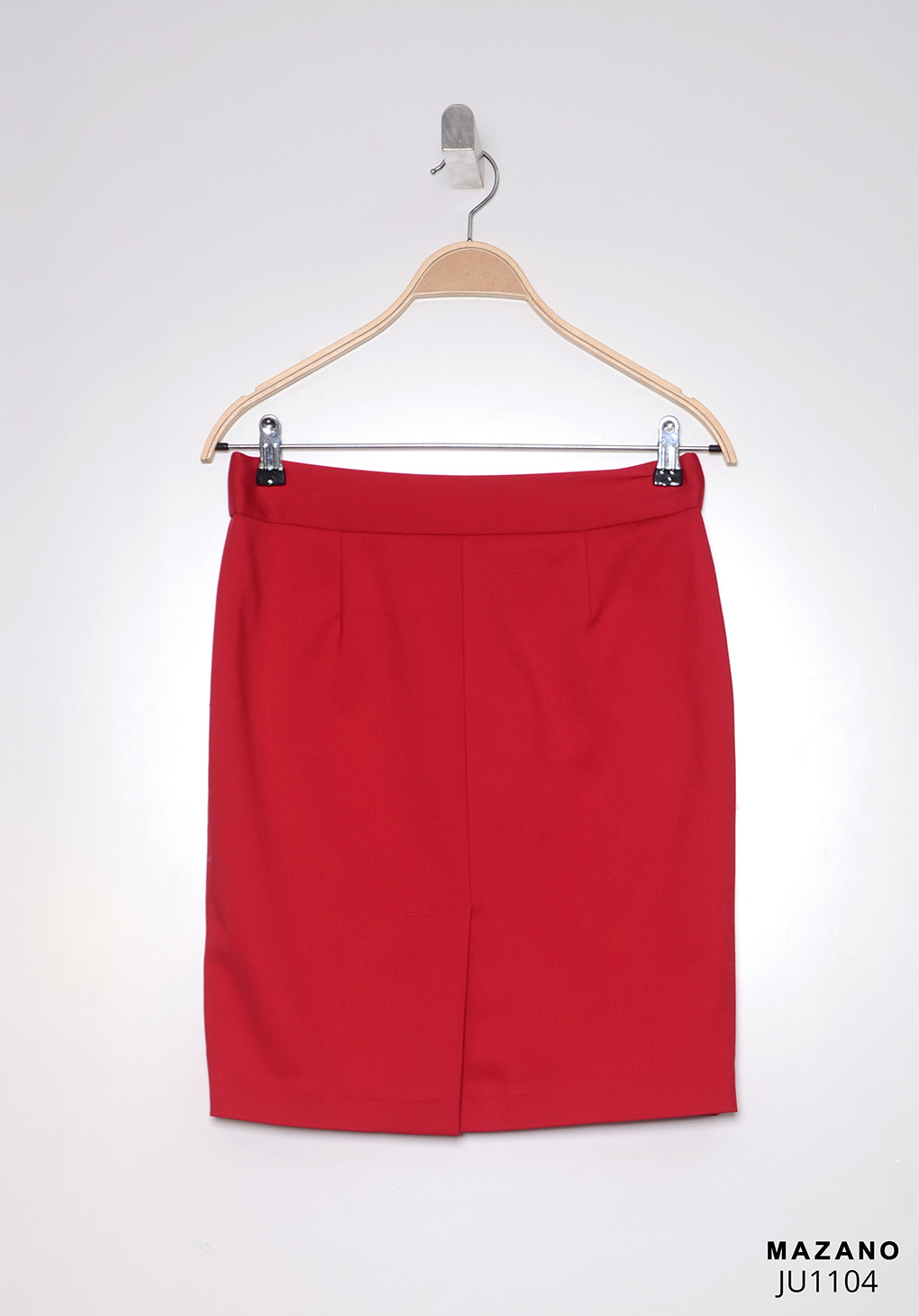 Chân váy Juyp vải Tuytxi len màu đỏ khóa đồng_thumbnail_5