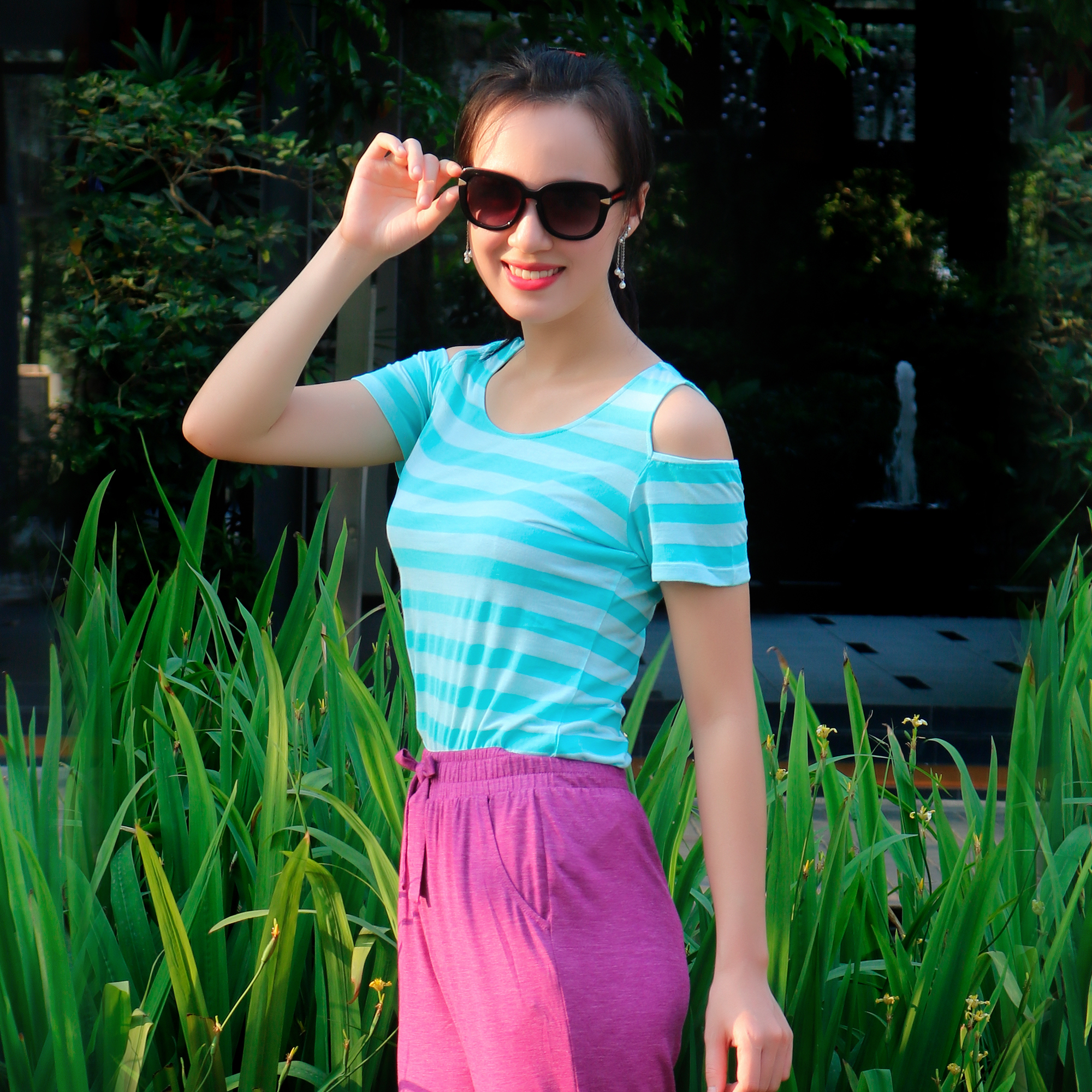 ÁO KIỂU NỮ L6066 NARSIS CHẤT LIỆU THOÁNG MÁT, DỄ CHỊU, THOẢI MÁI CẢ NGÀY, DỄ VẬN ĐỘNG