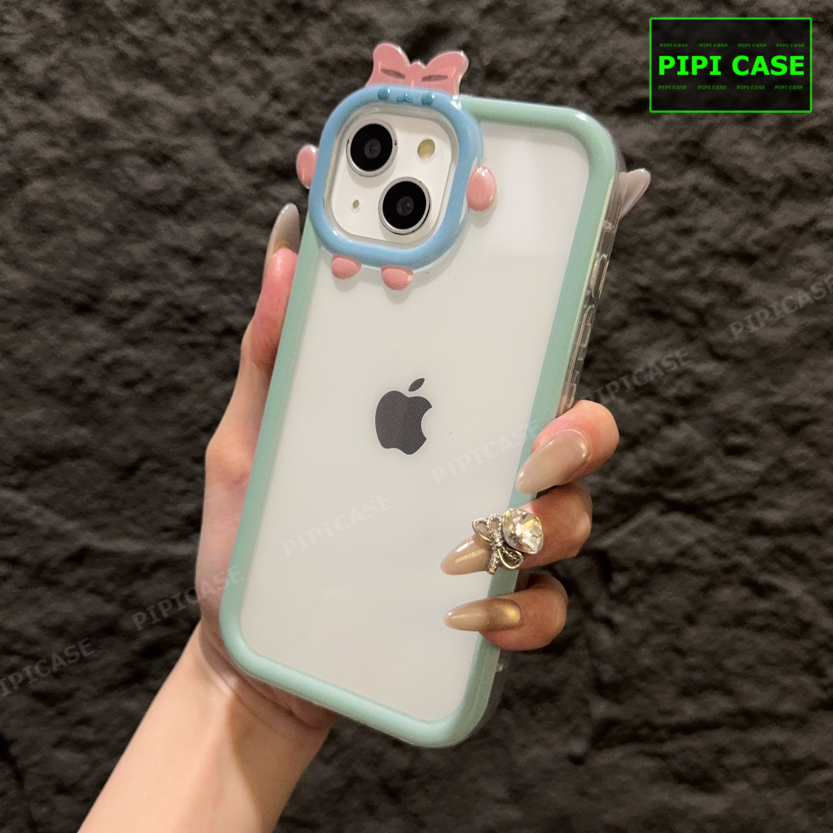 Ốp Lưng iPhone 14 Plus - Chic Cute - Xanh Mint