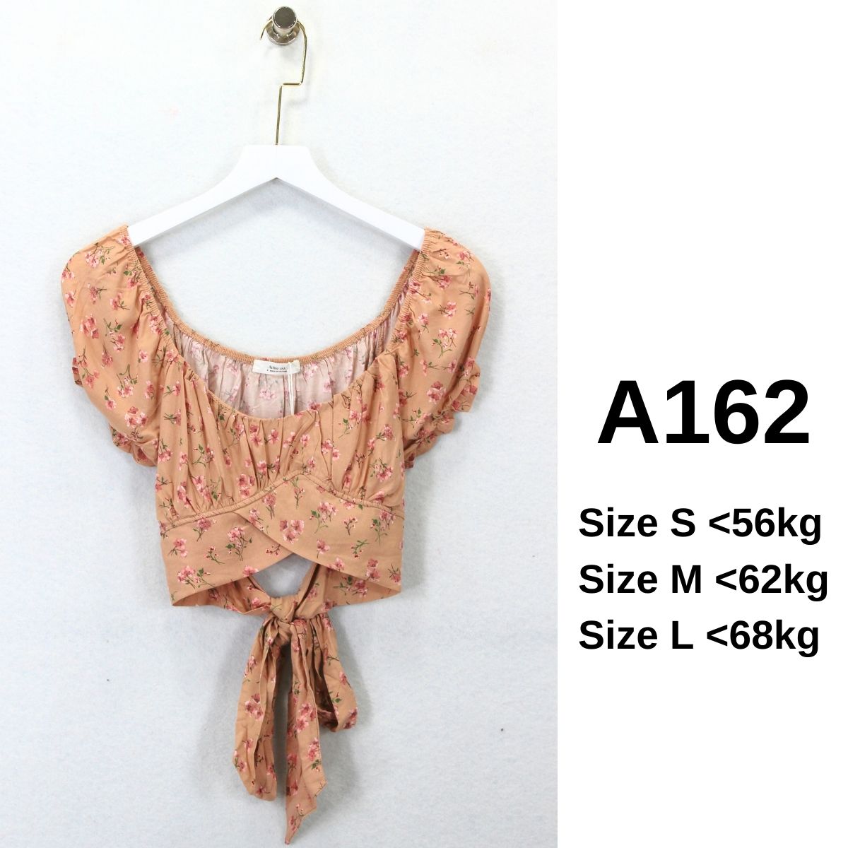 A162- ÁO CROP- CỘT DÂY