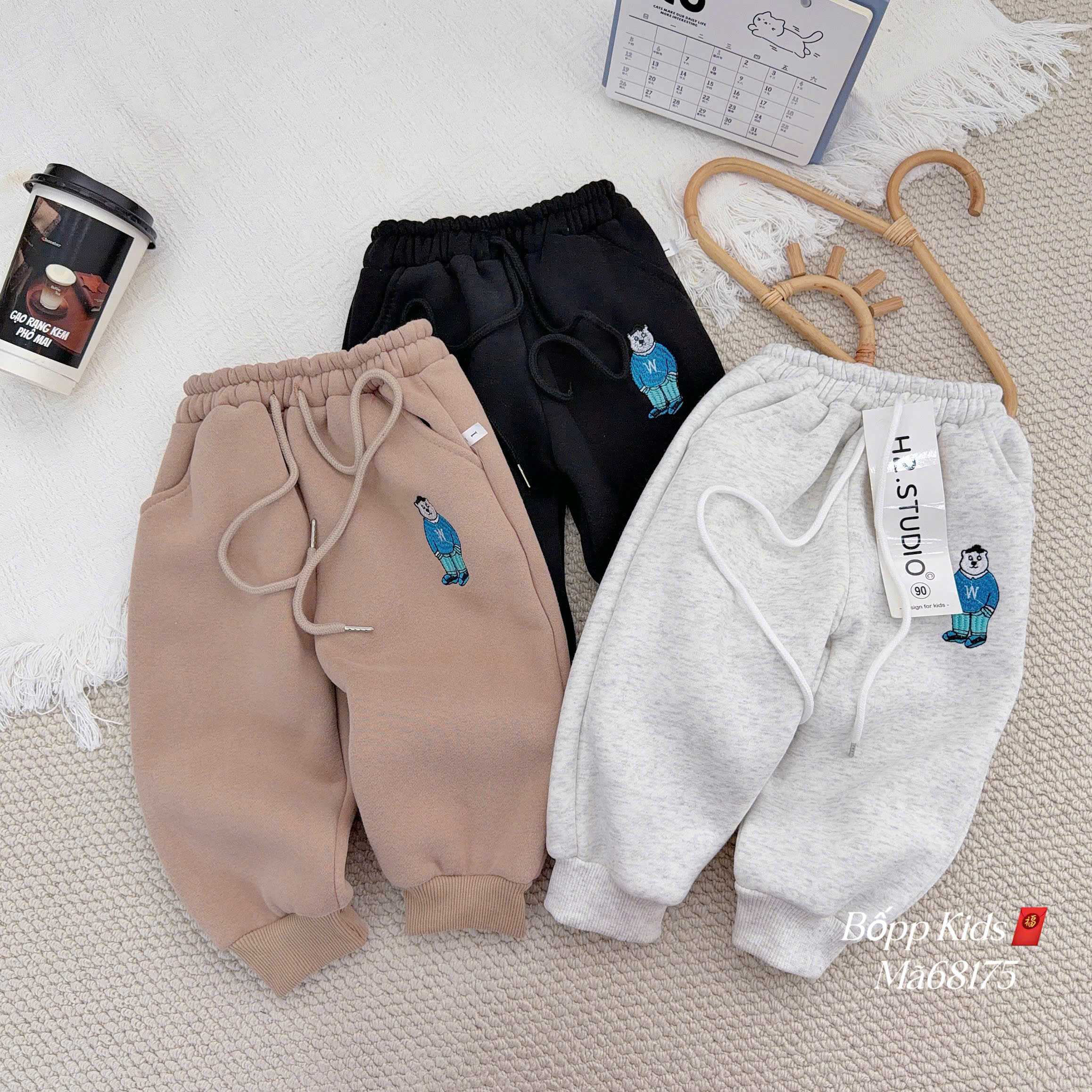 Q94 SET 3 QUẦN DÀI GẤU W ÁO XANH- A107.79