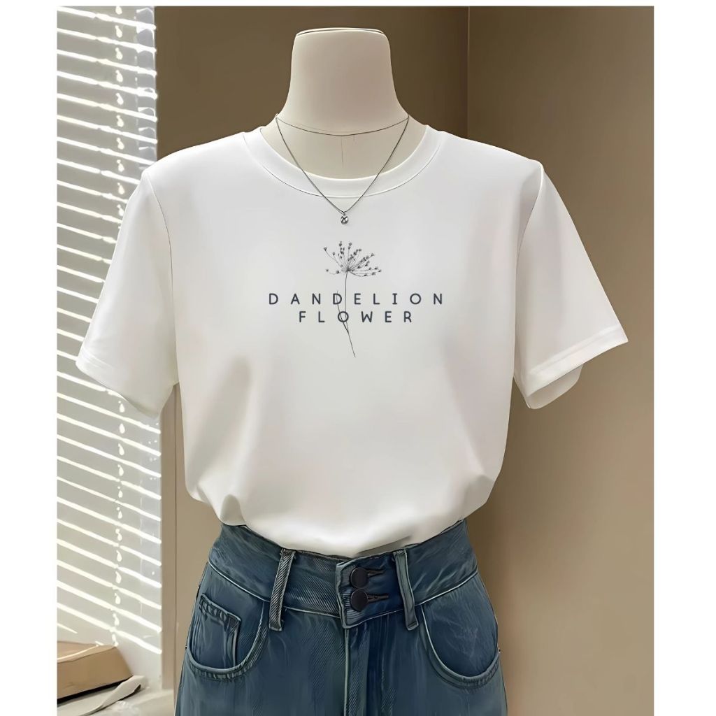 [Form Rộng] Áo phông nữ 𝐋𝐎𝐙𝐀 màu trắng chất liệu thun cotton co giãn 4 chiều - Mã G0275_thumbnail_2