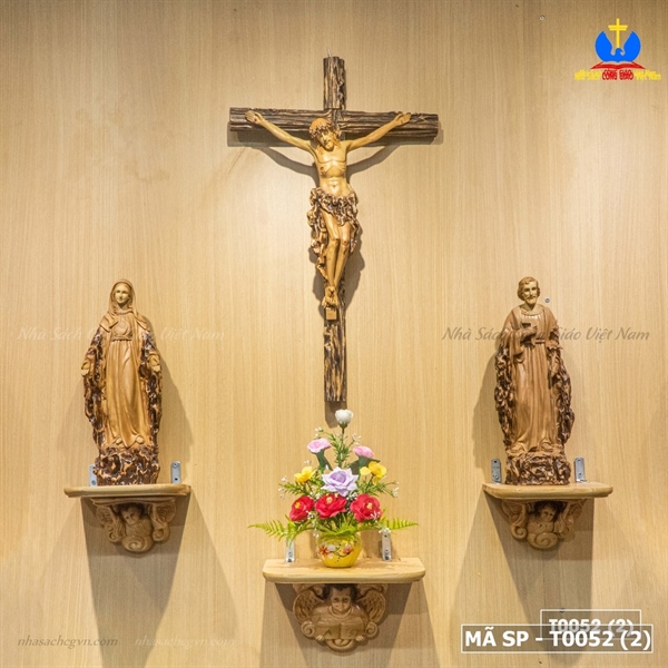Bộ bàn thờ gỗ Trai lũa ban ơn tượng 40cm_thumbnail_2