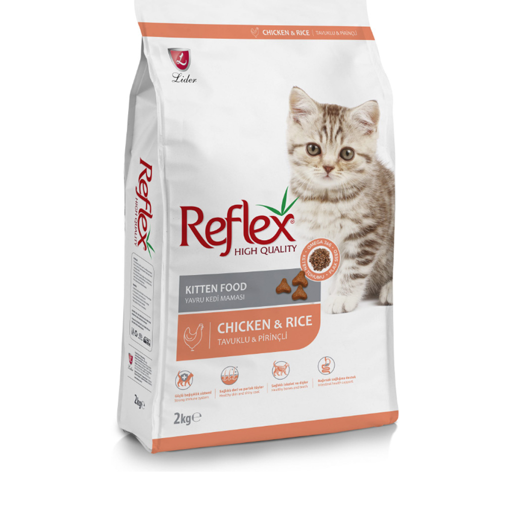 Thức ăn cho mèo Reflex Kitten Food Chicken & Rice (vị thịt gà) 2Kg