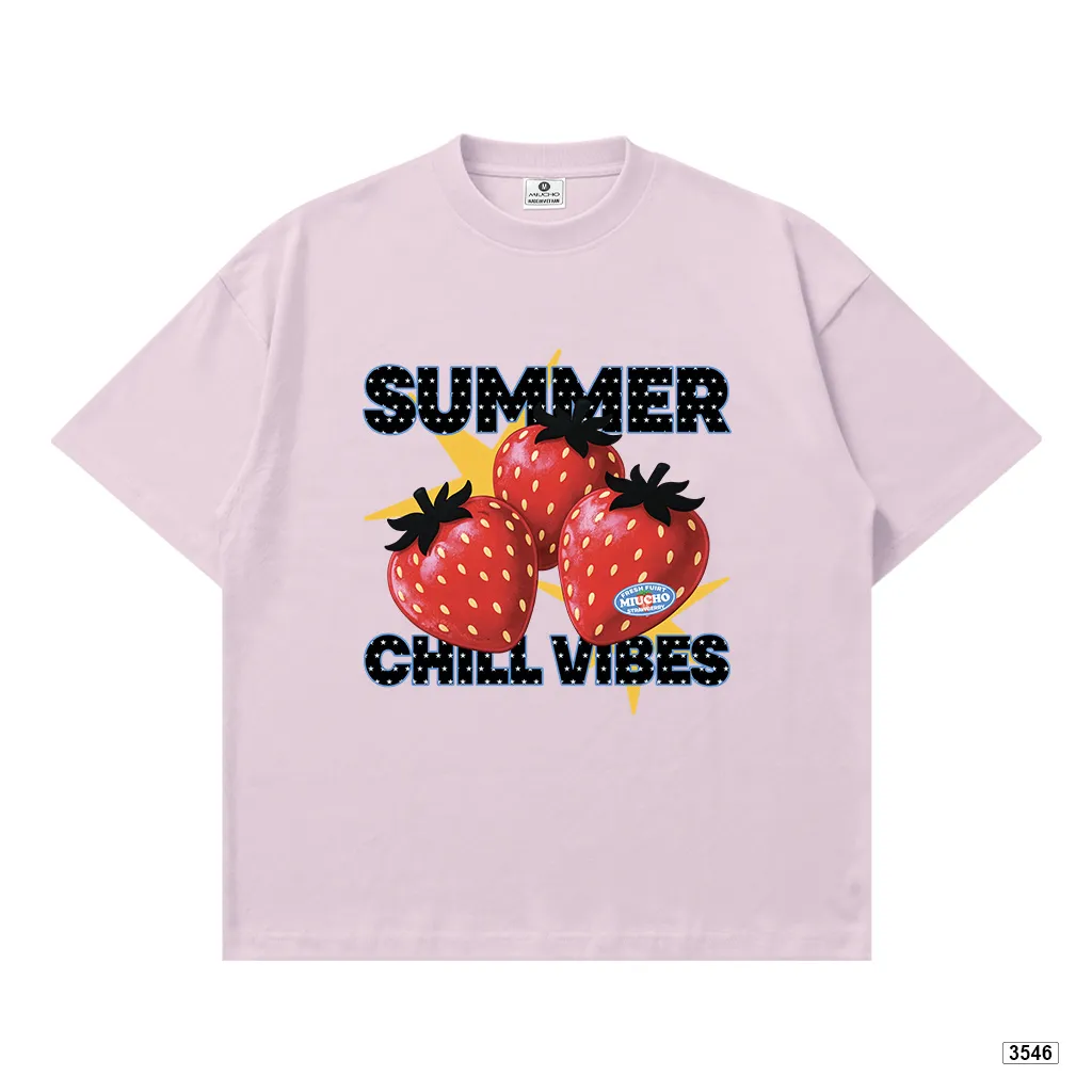 Áo thun boxy nam nữ Dâu Tây Miucho 3546_thumbnail_0