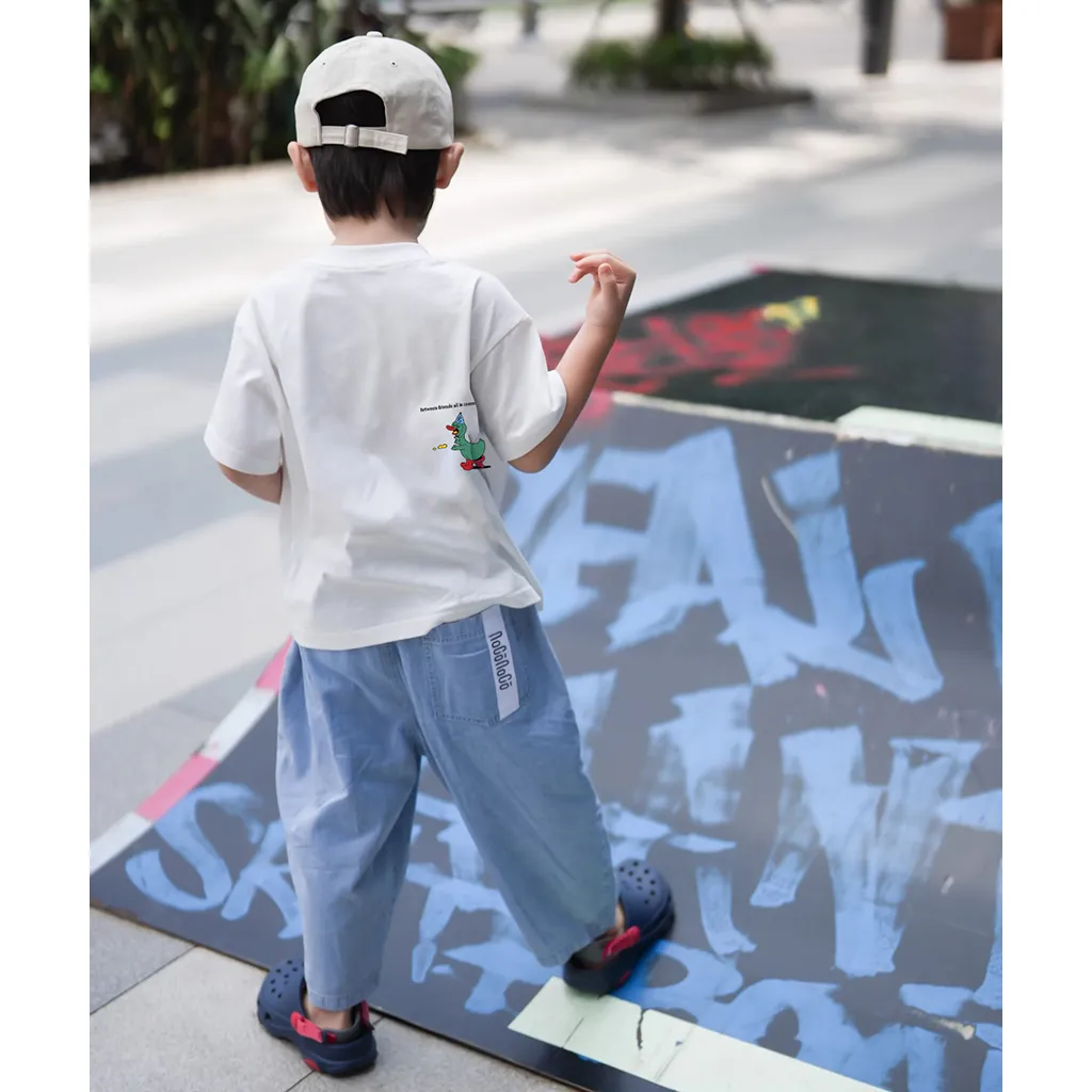 Áo thun kid hoạt hình dễ thương tay ngắn cổ tròn 2533 Miucho Kid vải cotton thoáng mát cho bé_thumbnail_6