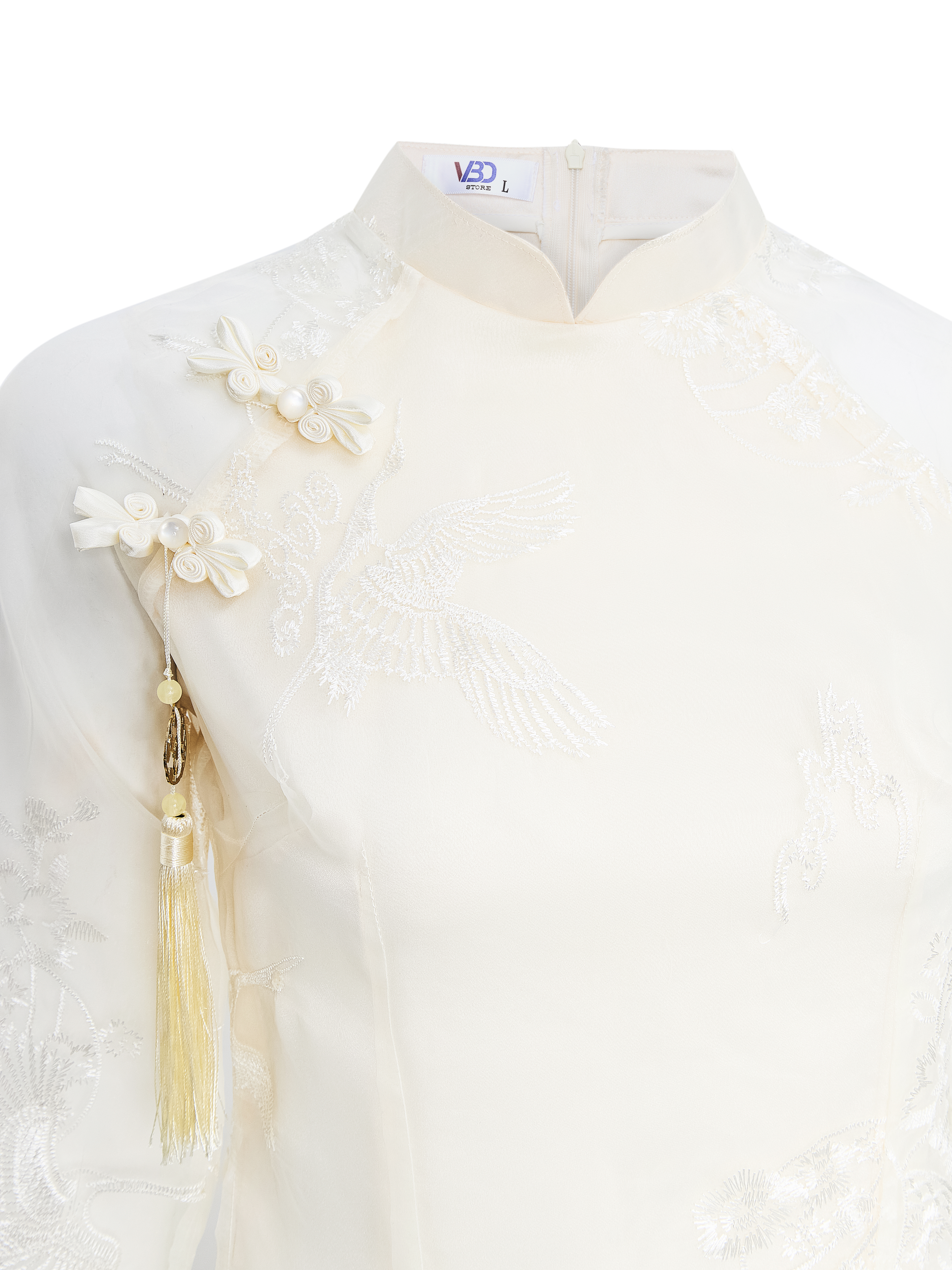 BIGSIZE NỮ - Sét áo dài hạc phối phụ kiện V- AD029_thumbnail_5