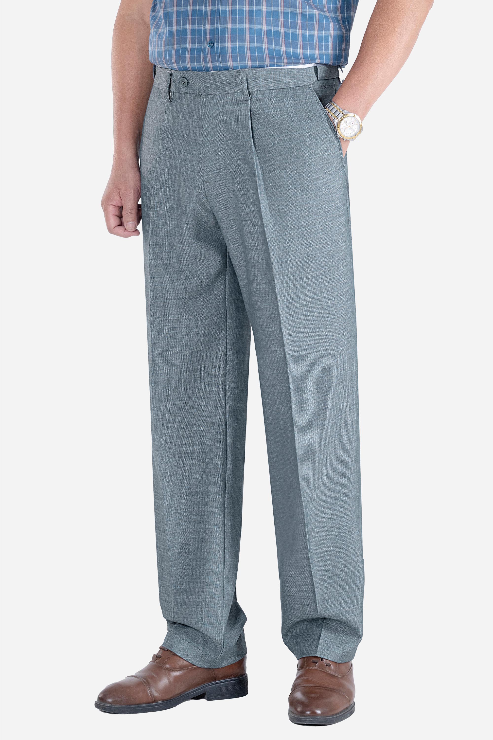 Quần Âu 1 Li Cạp Chun Ẩn Nam Trung Niên ANCHI Chất Liệu Cotton Viscose Cao Cấp Màu Đen_thumbnail_14