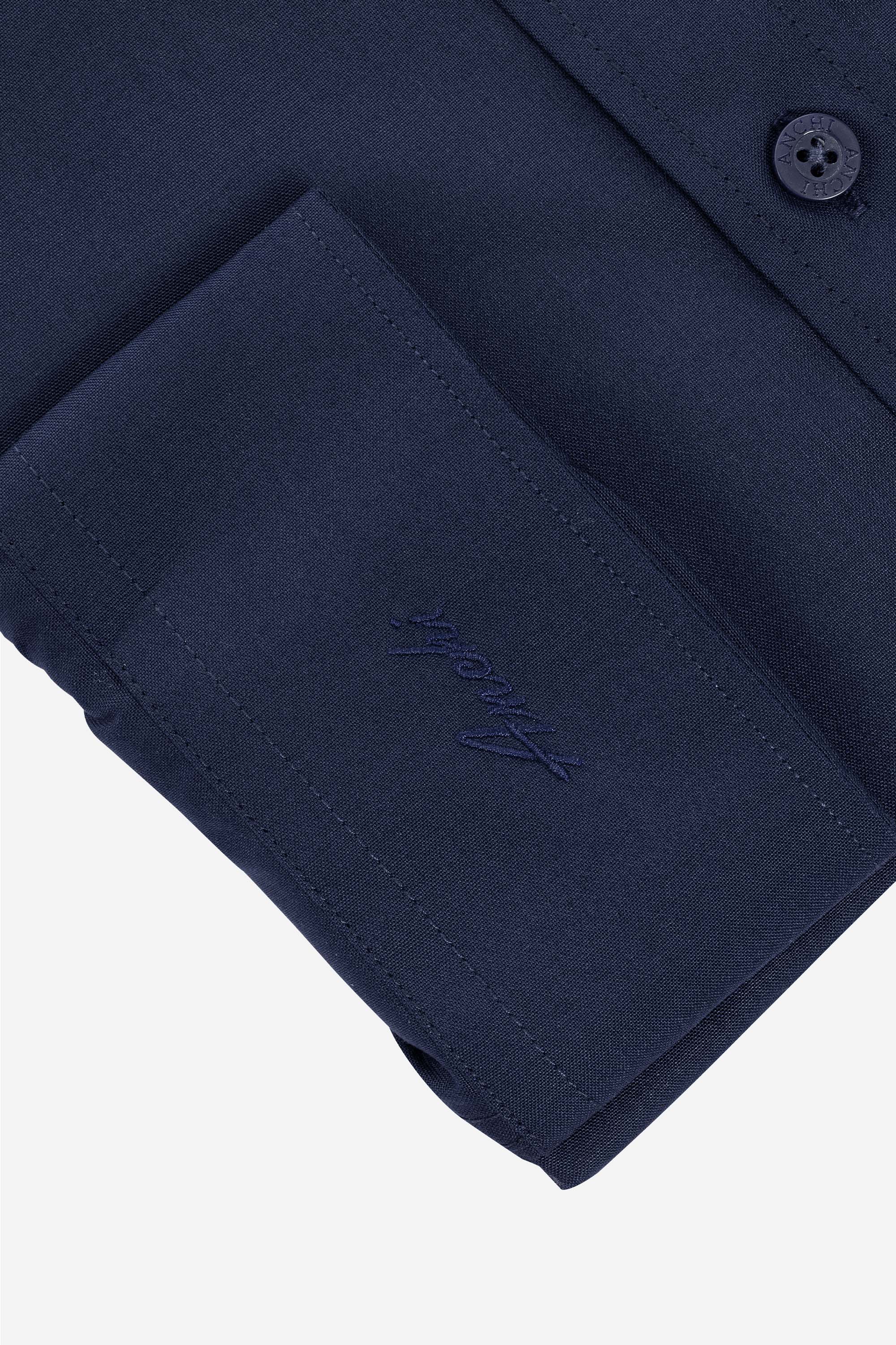 Sơ Mi Trơn Dài Tay Nam Trung Niên ANCHi Chất Liệu Cotton Nhập Khẩu_thumbnail_7