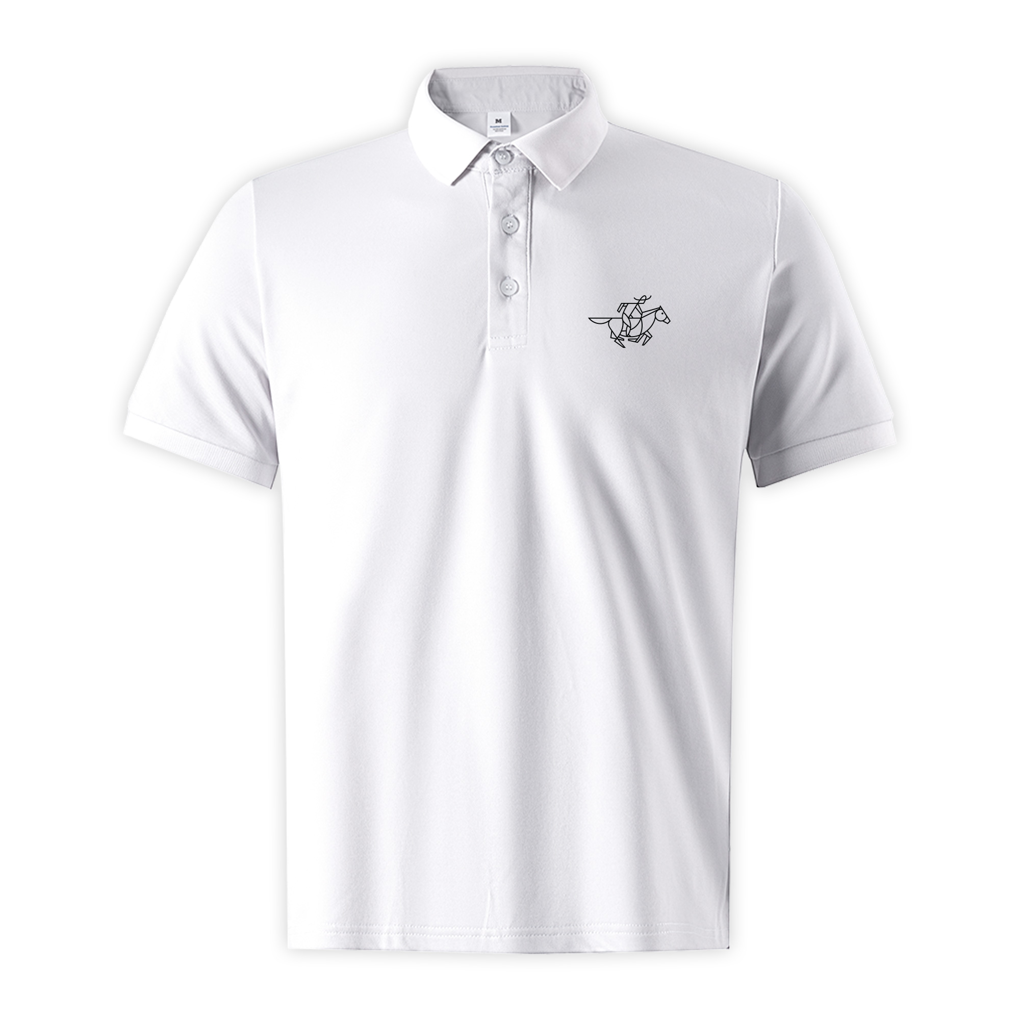 Áo polo nam form vừa PLCSD2431 Miucho Iconic vải polyester đứng form chống nhăn in artwork_thumbnail_0