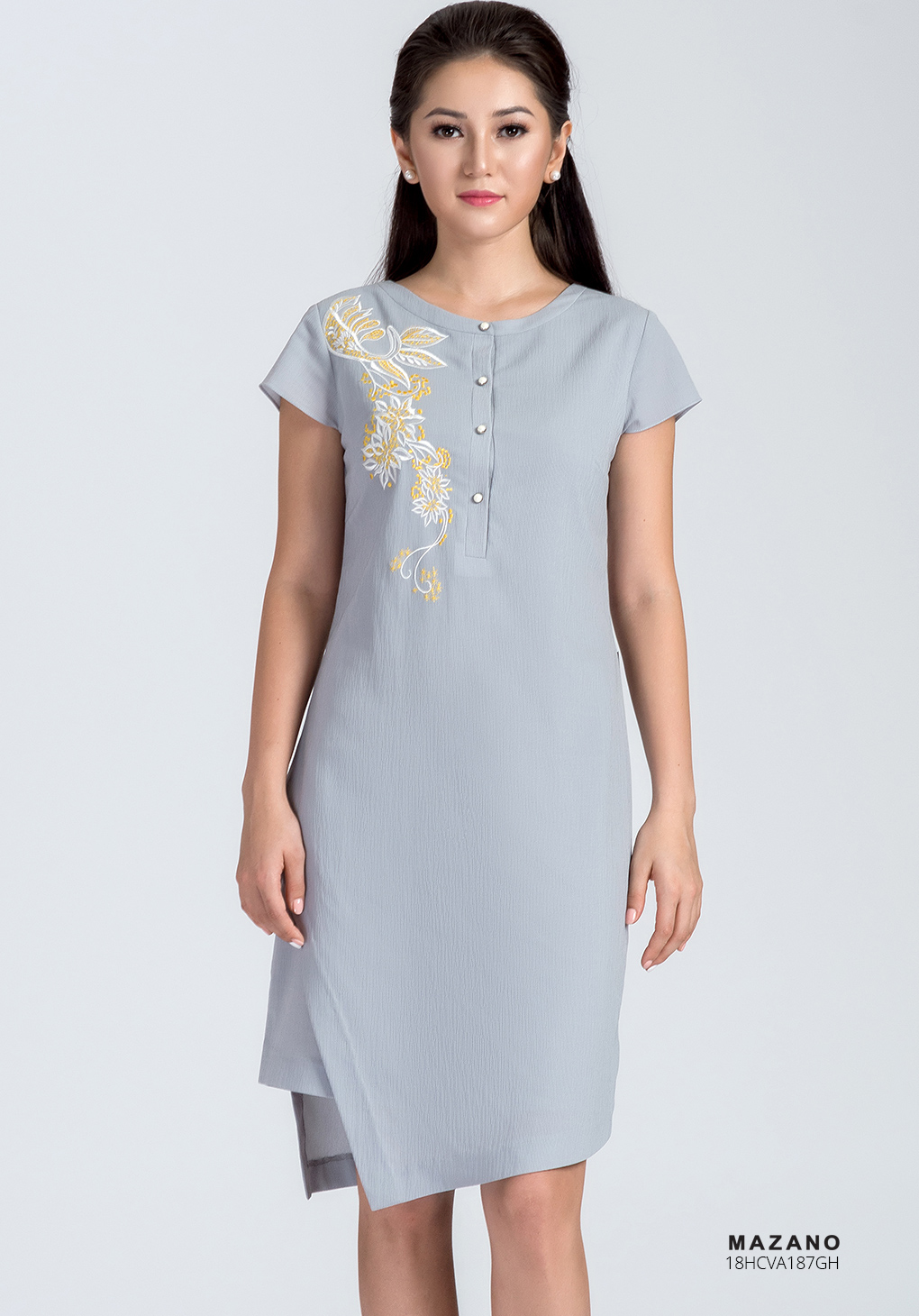 Váy ghi cổ tròn thêu hoa_thumbnail_3