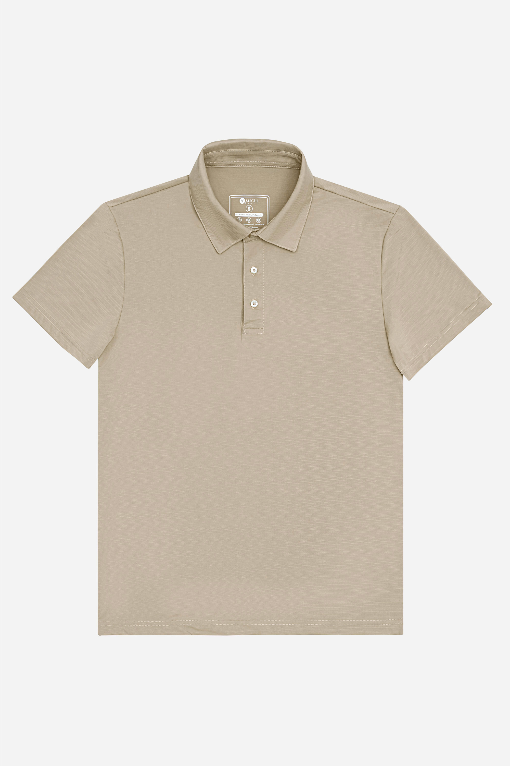 Áo Polo Melange Thể Thao Nam Trung Niên ANCHI Chất Liệu Cotton Phom Suông Vạt Ngang_thumbnail_17