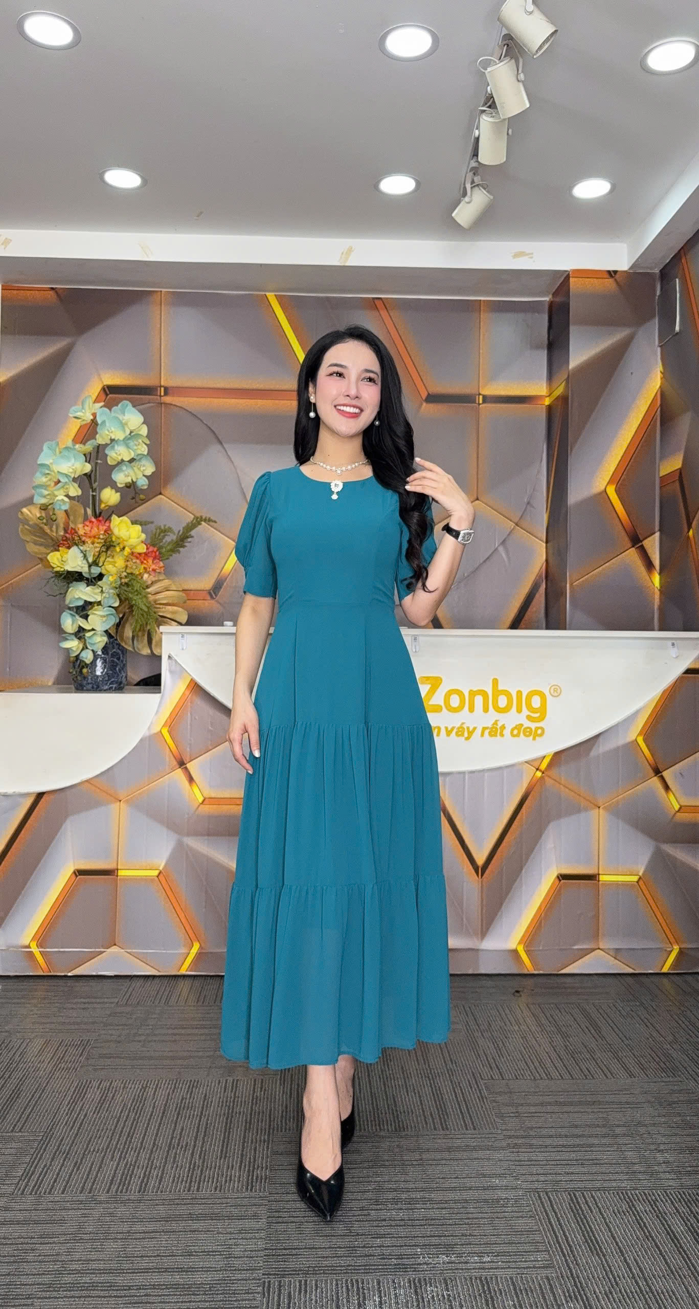 Đầm xòe - Y1957 - Thương hiệu Zonbig_thumbnail_4