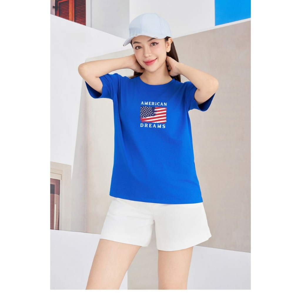 [Form Rộng] Áo thun nữ in hình 'American Dreams' - LOZA RT8157_thumbnail_3