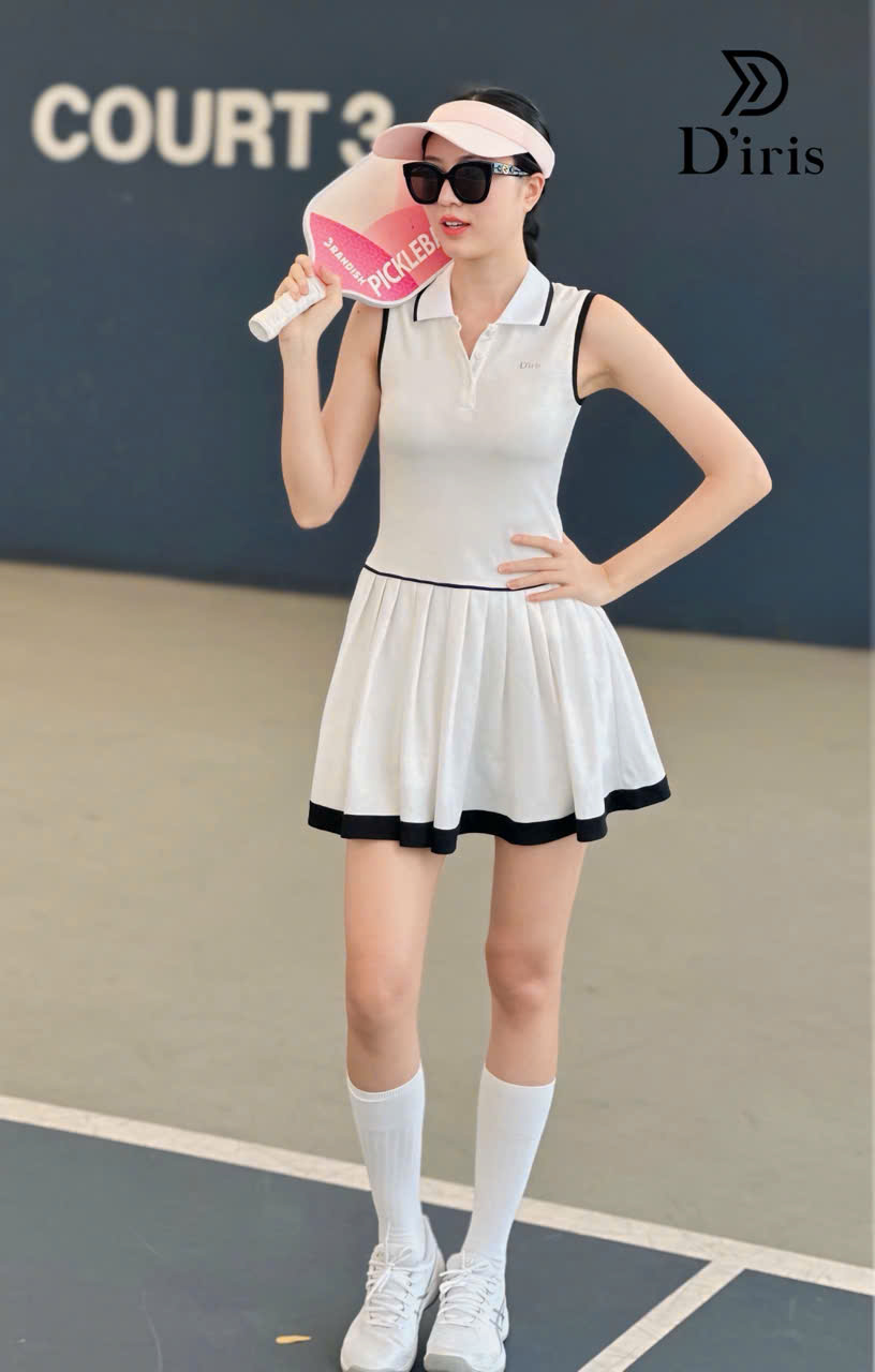 Đầm liền thể thao viền T232