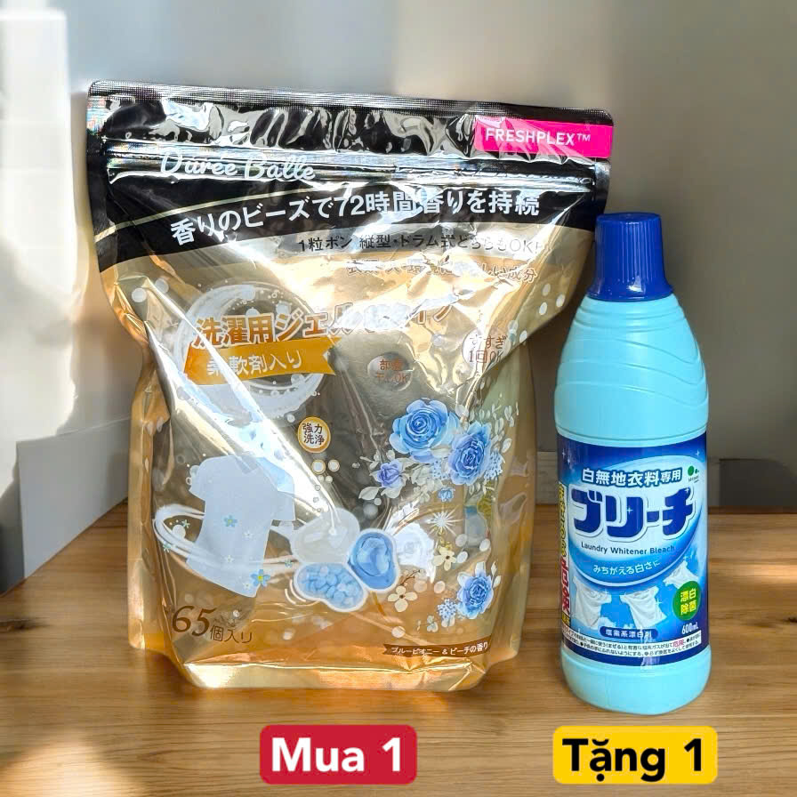 Viên Giặt Xả Nước Hoa 3in1 Duree Balle Nhật Bản