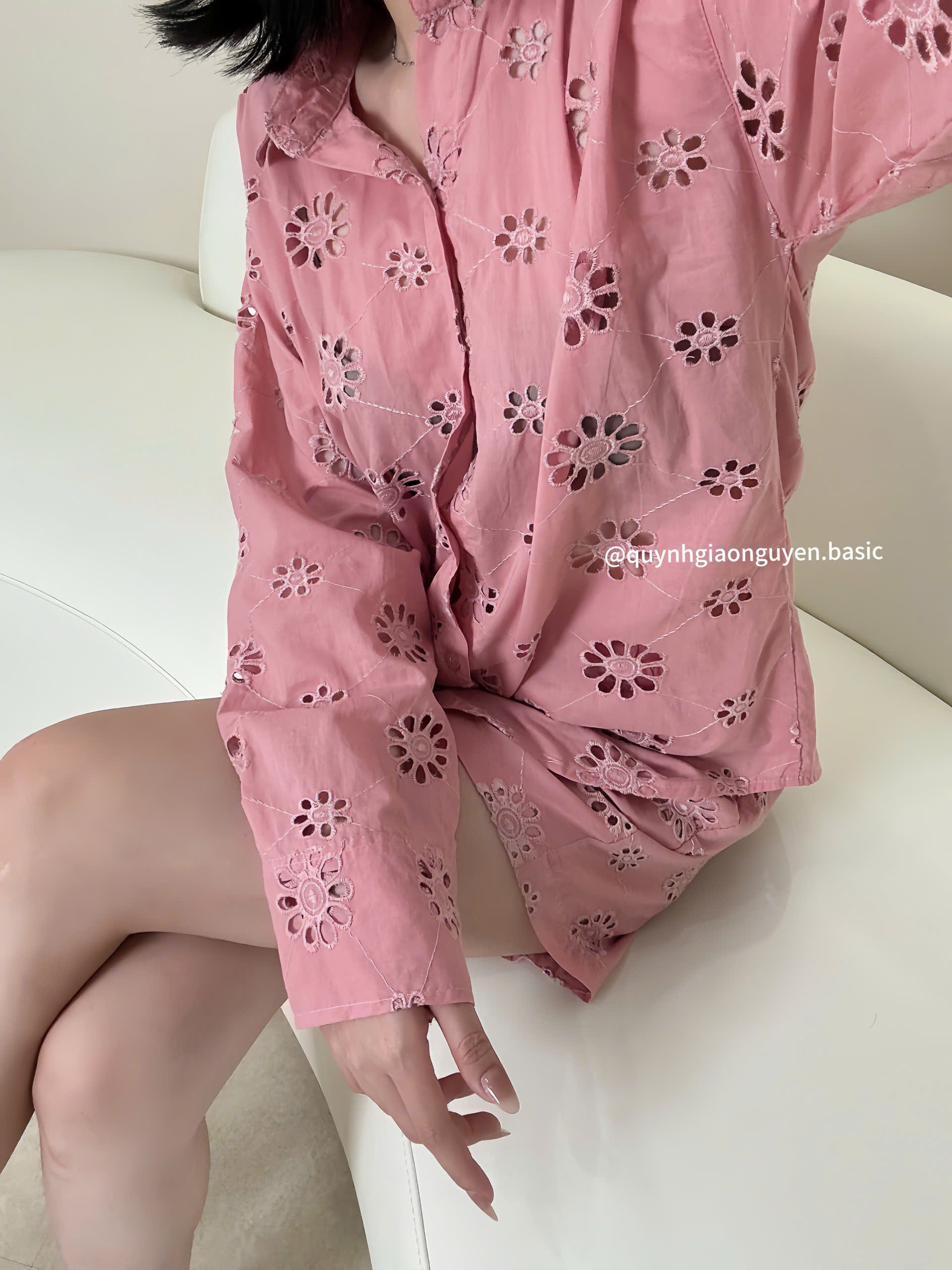 Set sơ mi đục lỗ ZÁ RÀ ( CAM ĐẤT )_thumbnail_10