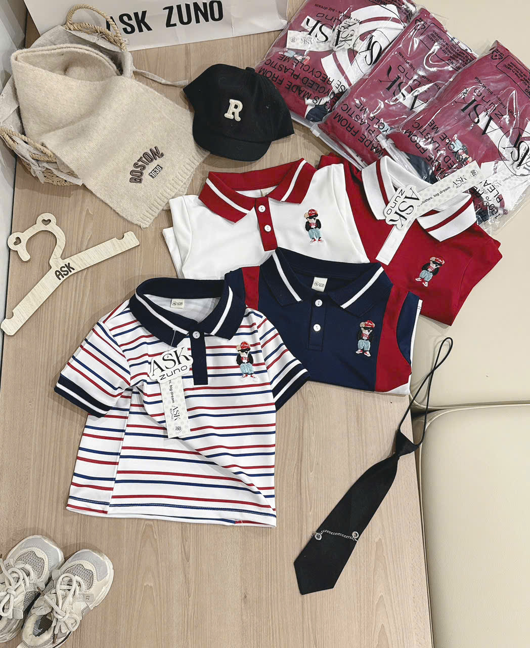 B71 SET 4 ÁO POLO GẤU ĐEO KÍNH- A106.281_thumbnail_2