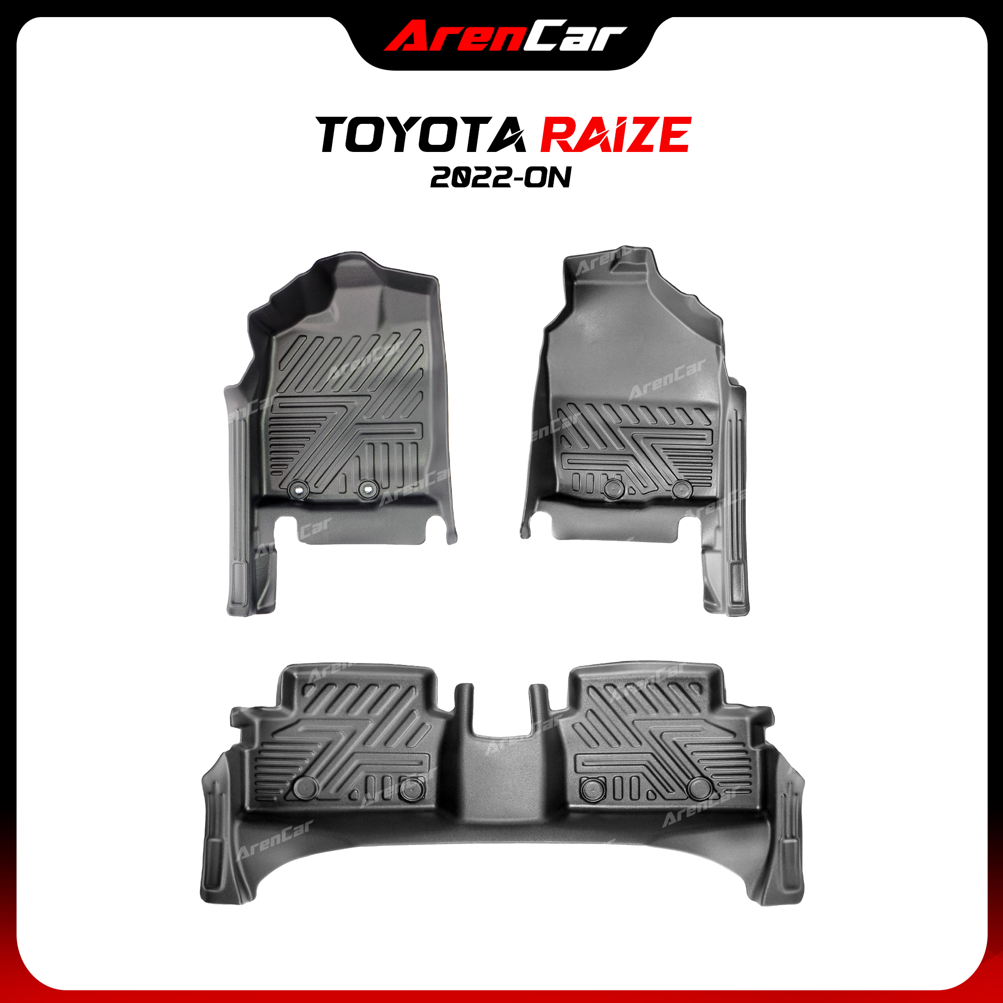 Thảm Lót Sàn Ô Tô TPE Nhựa Đúc Toyota Raize