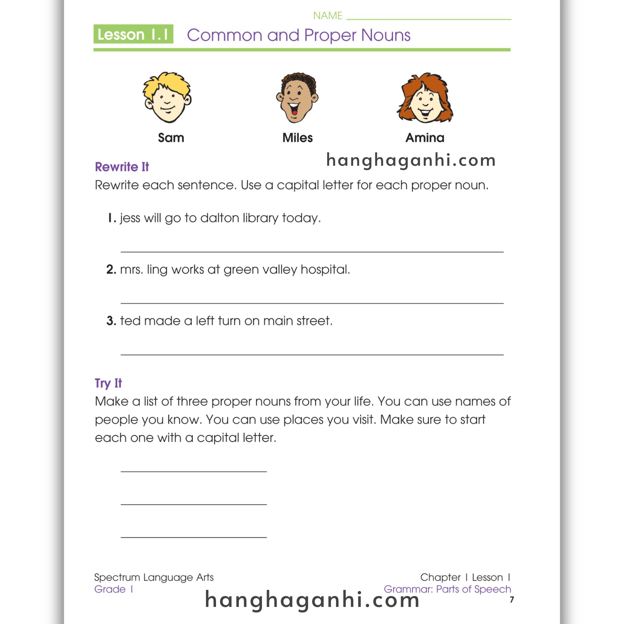 Sách Spectrum Language Arts Workbook Grade 1_thumbnail_10