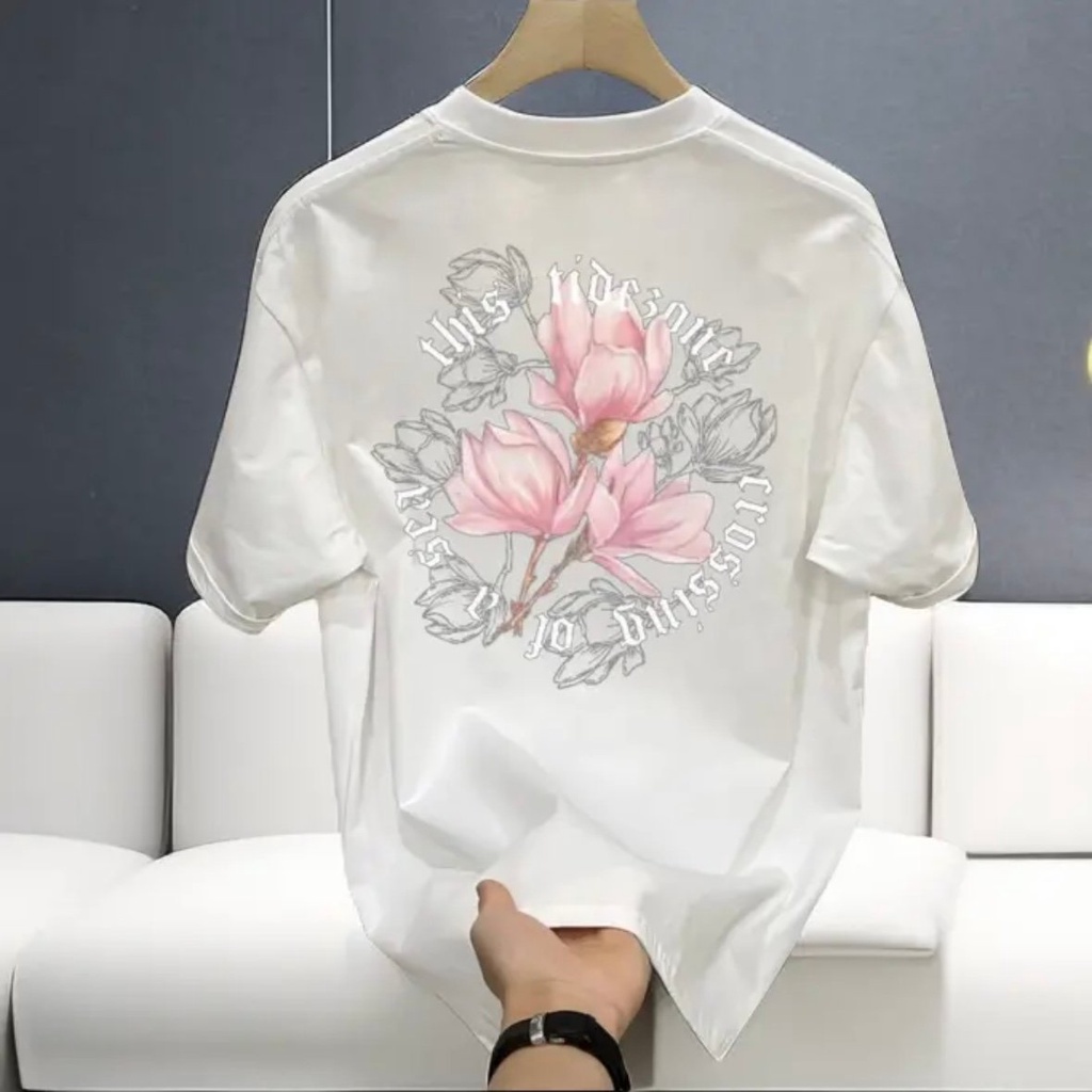 Áo thun nam form rộng ATD334 Miucho Iconic cotton cổ tròn in graphic