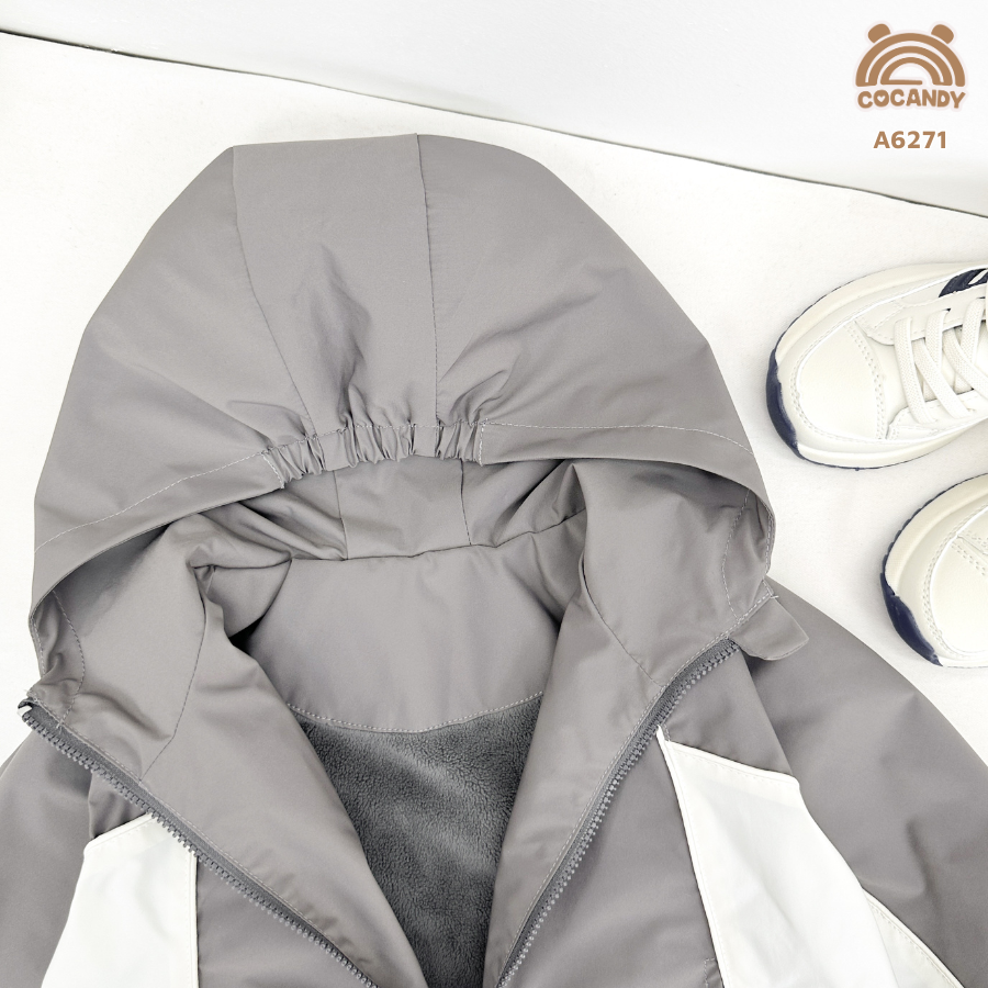 Áo khoác GHI phối BE lót lông_thumbnail_3