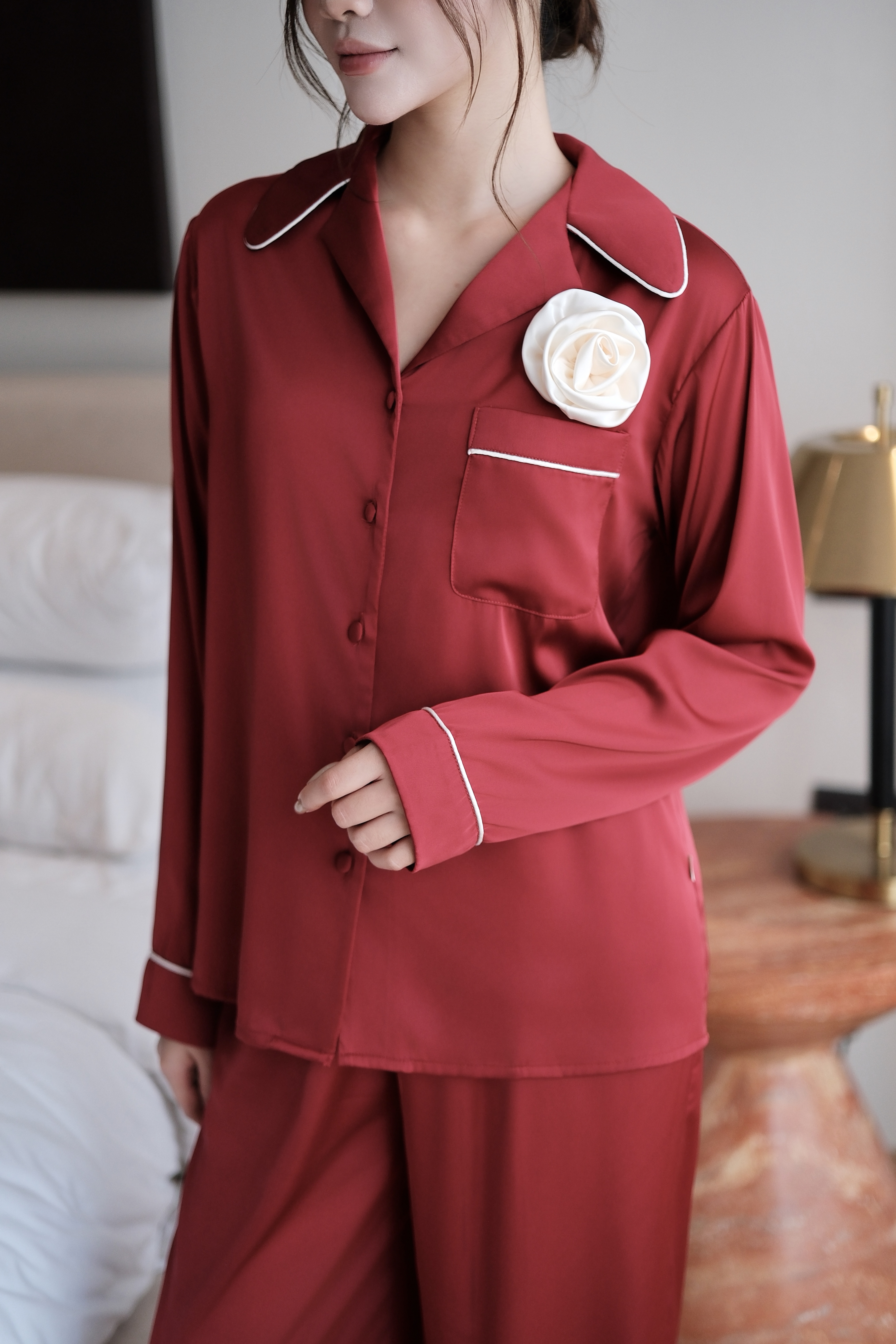 Bộ lụa áo dài tay, quần dài BN608_thumbnail_25