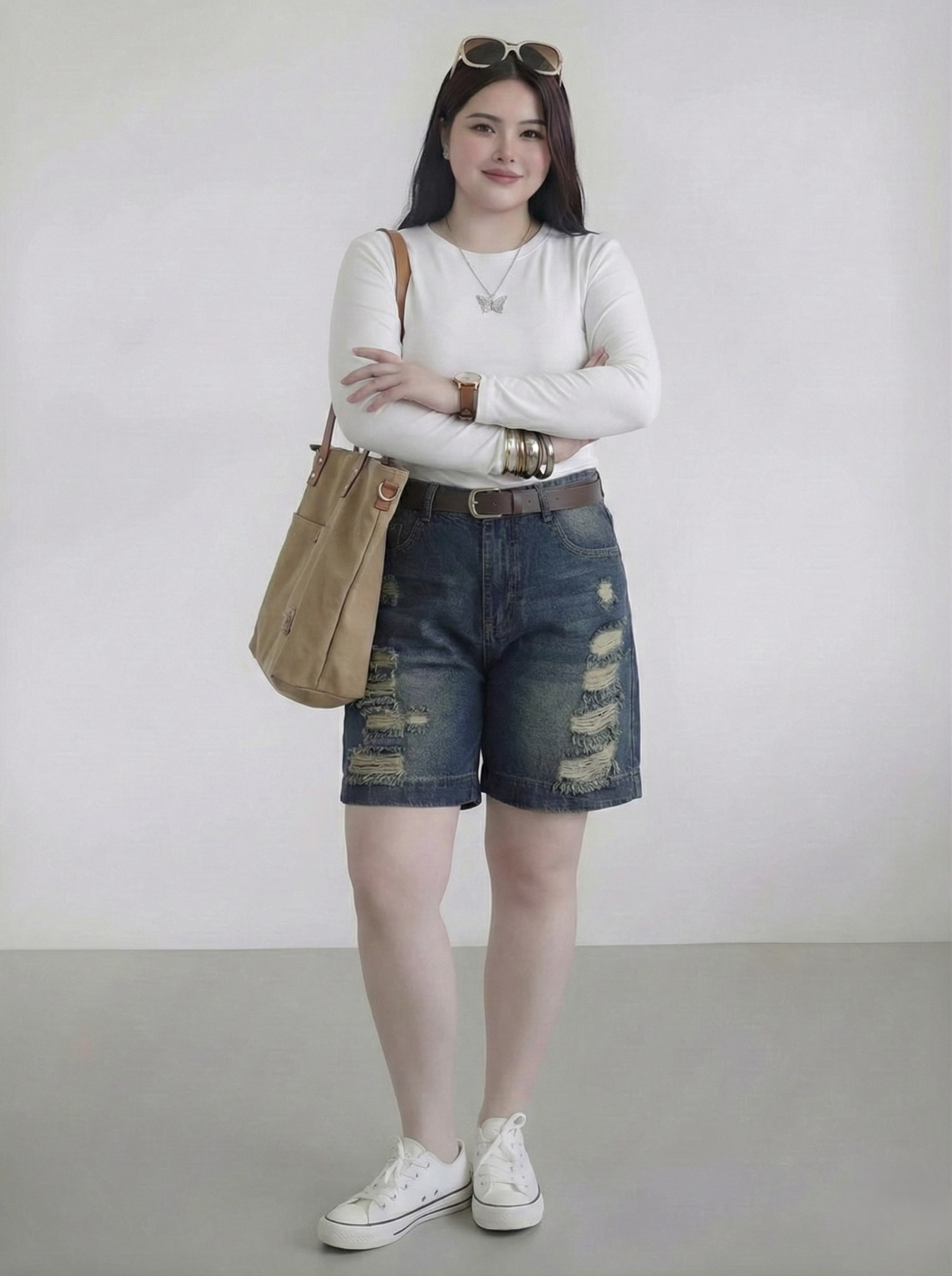 BIGSIZE NỮ- Quần short ngố lưng thun thêu cún T-QSJ60