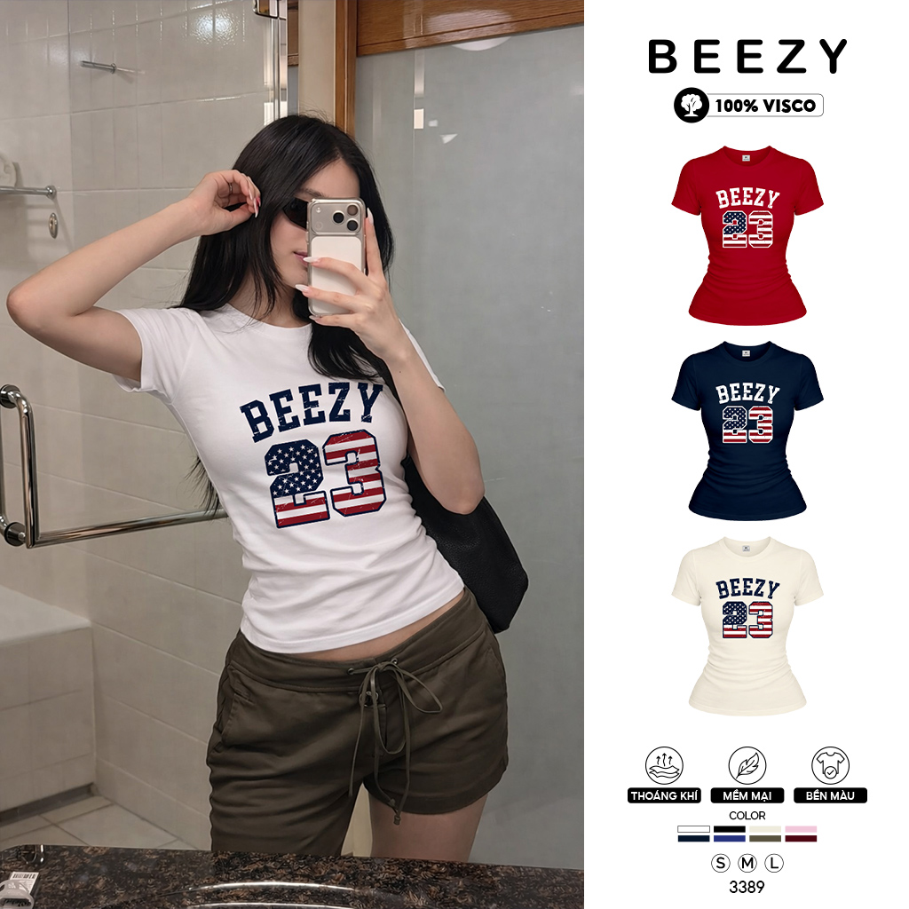 Áo baby tee ôm body local brand Beezy 3389