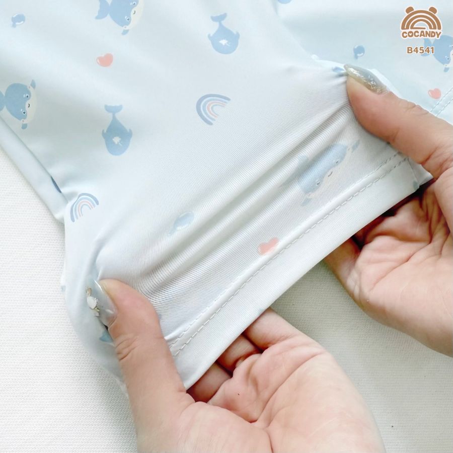 Bộ bơi cộc XANH suit họa tiết cá heo_thumbnail_3